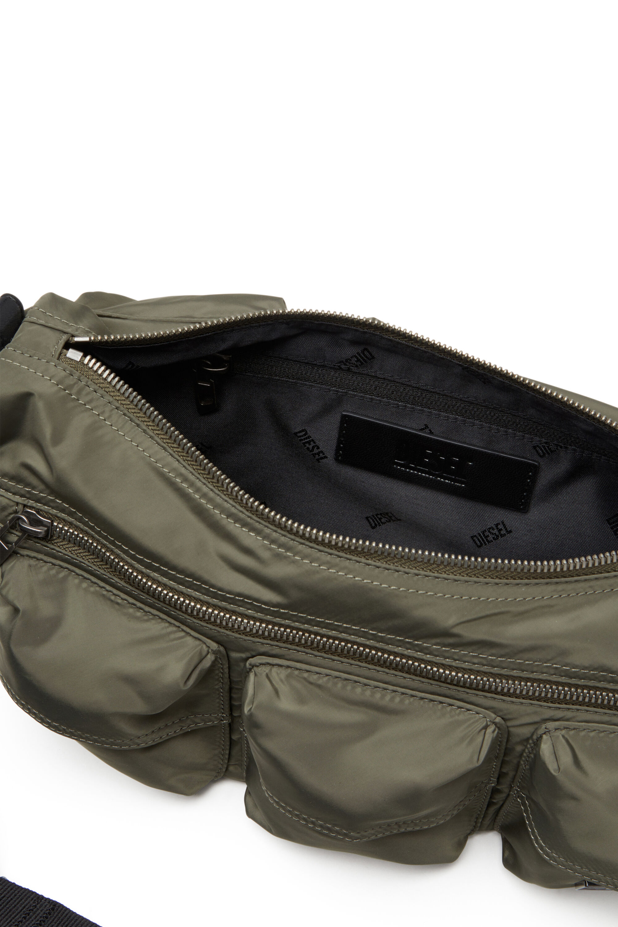 Diesel - MULTI-PKTS SHOULDER BAG X, Unisex Multipocket-Utility-Tasche in Grün - 5