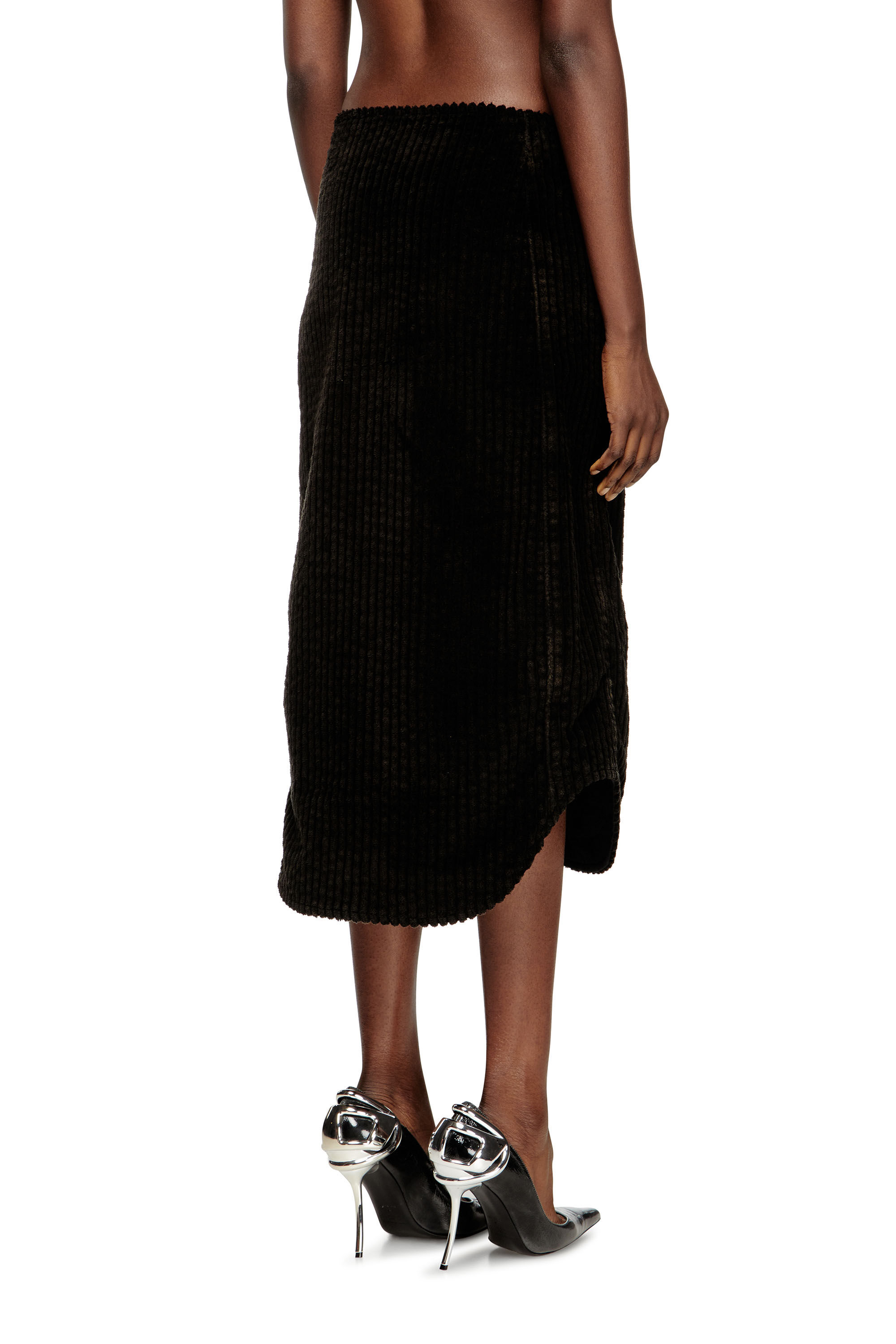 Diesel - O-LLIPOP, Gonna midi in cotone con zip Donna in ToBeDefined - 4