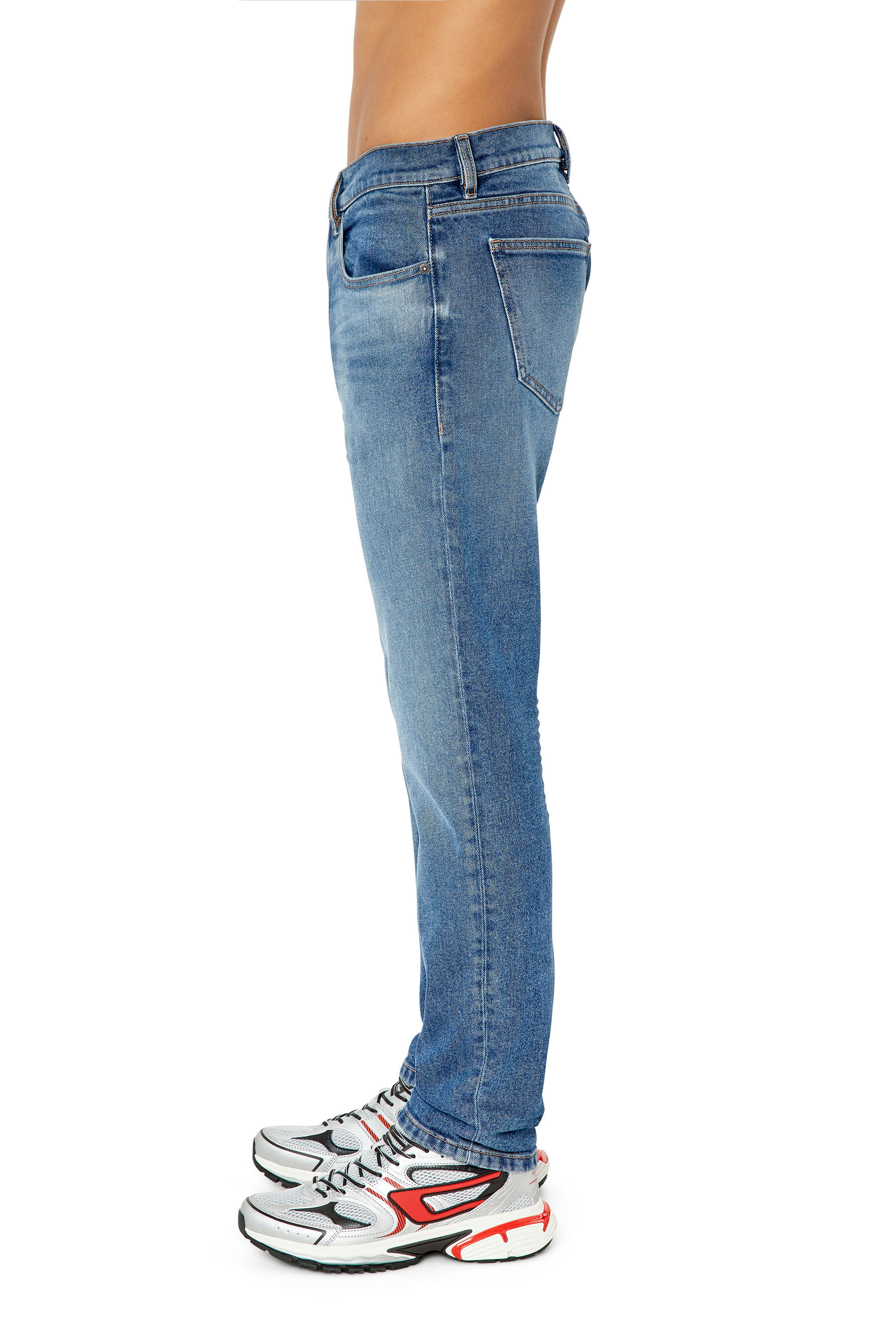 Diesel - 2019 D-Strukt 0NFAJ Slim Jeans, Blu medio - Image 5