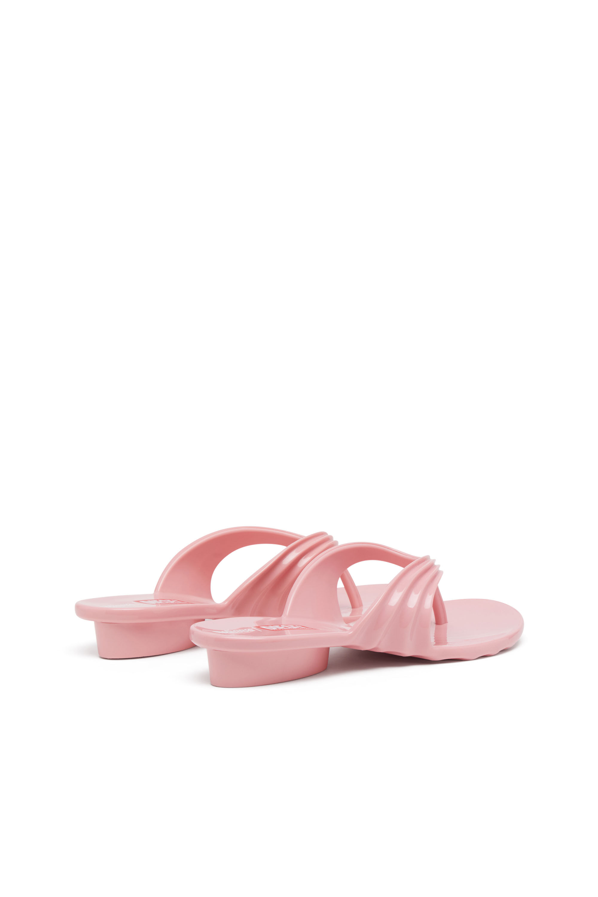 Diesel - MELISSA QUANTUM THONG, Damen K&uuml;nstlerisch gestaltete Flip-Flops aus Melflex&reg; in Rosa - 3