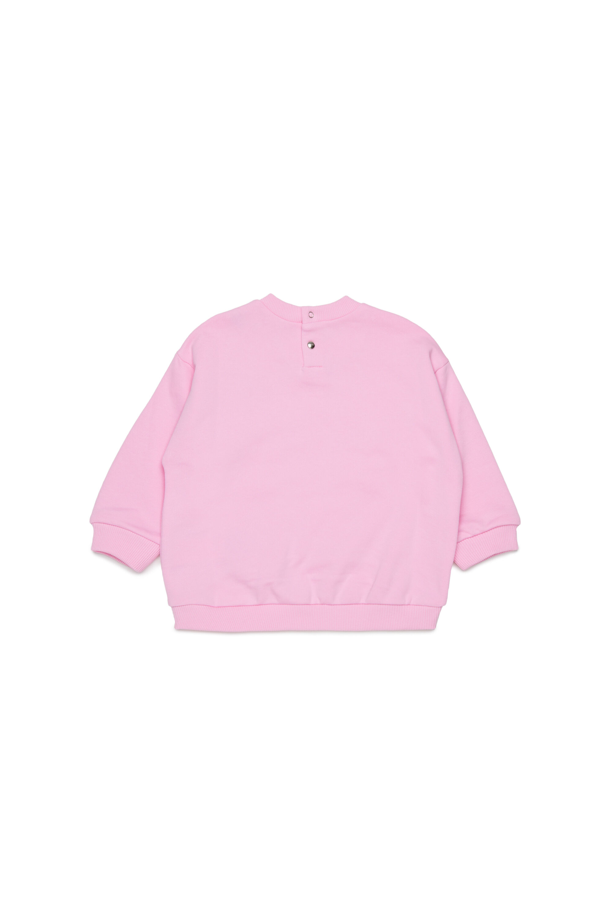 Diesel - SROSEB, Sweat-shirt en coton avec imprim&eacute; rose Femme in Rose - 2
