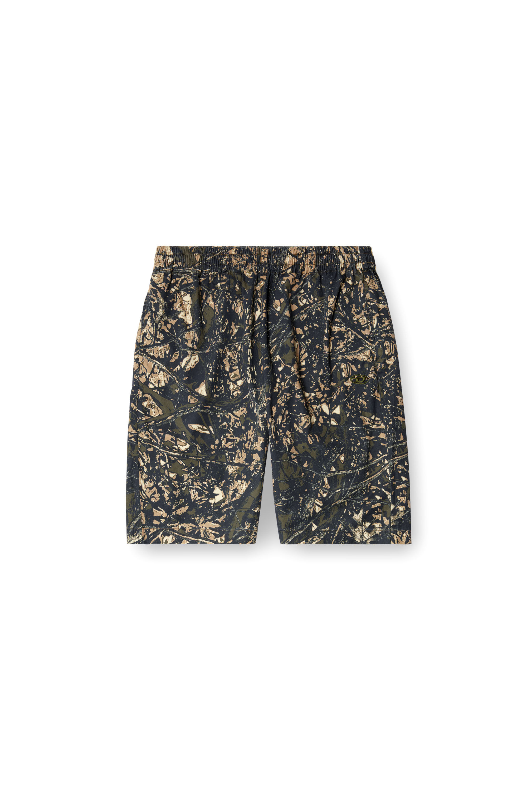 Diesel - P-OPWIK-C, Herren Knielange Shorts mit Camouflage-Print in Braun/Grün - 2