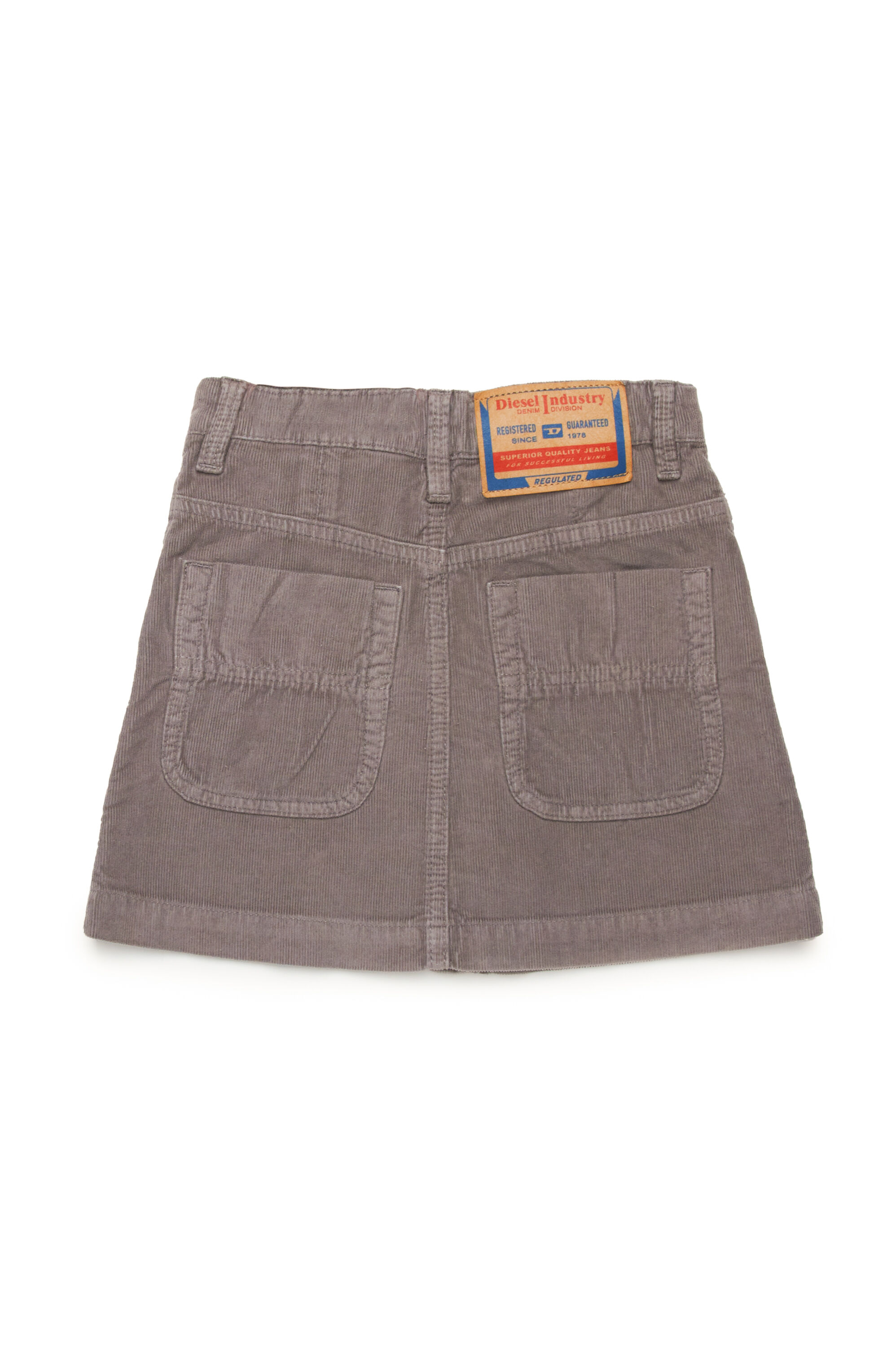 Diesel - GEALBUS, Woman 5-pocket skirt in stretch corduroy in Grey - Image 2