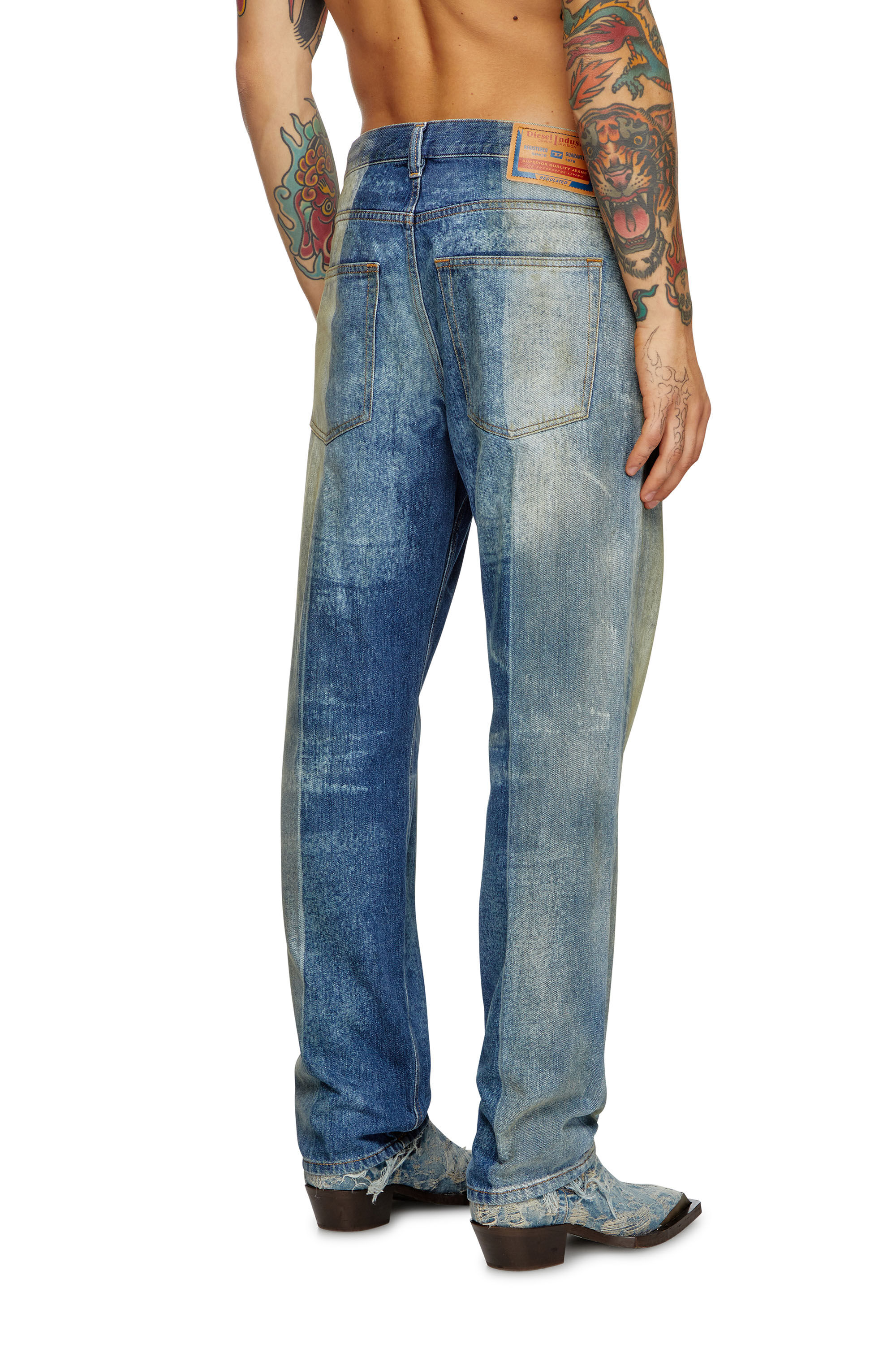 Diesel - Homme Straight Jeans 2010 D-Macs 09L04, Bleu moyen - Image 4