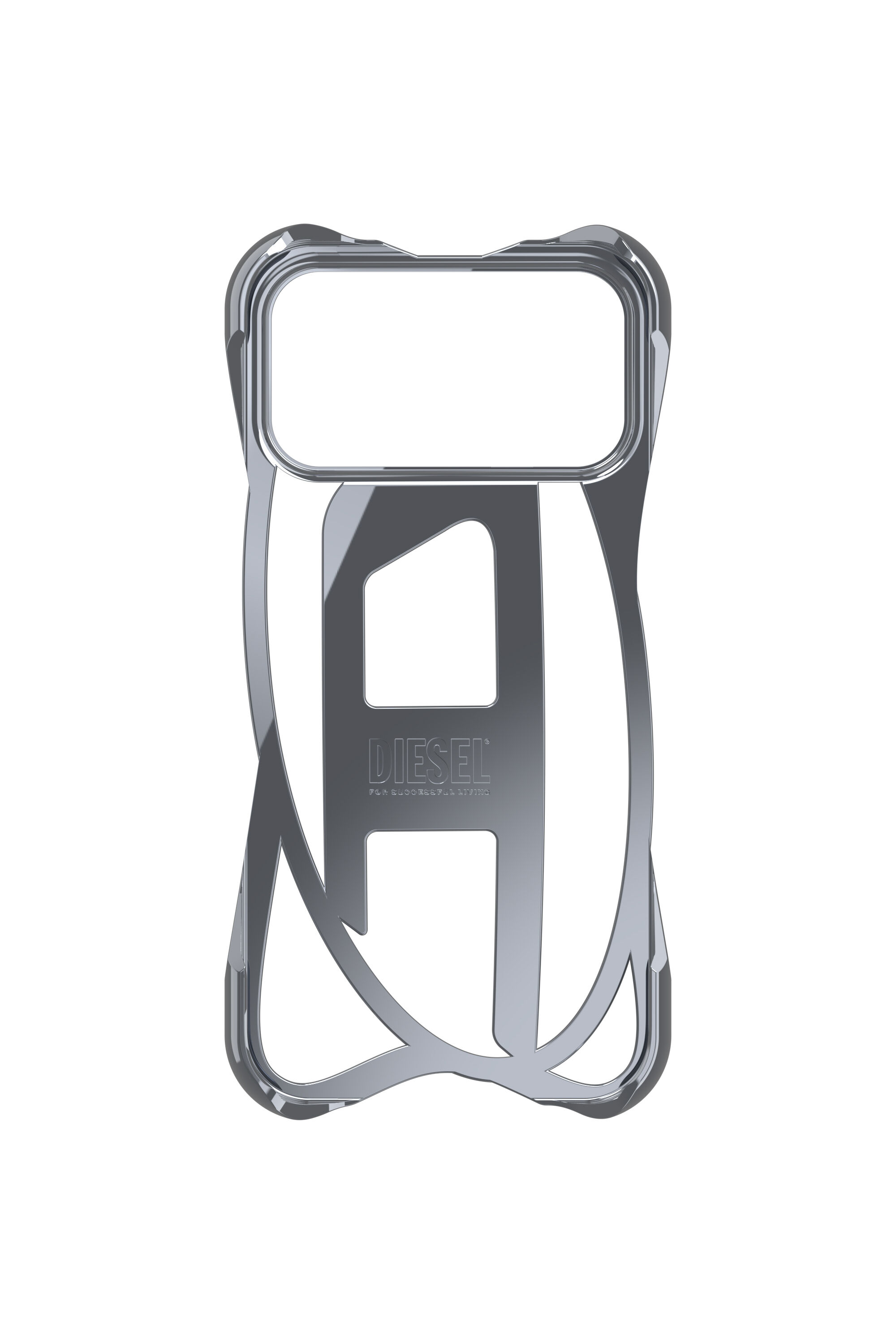 Diesel - 60446  D FRAME CASE, Unisex Caged D Glänzende Hülle für iPhone 17 Pro Max in Dunkelgrau - 4