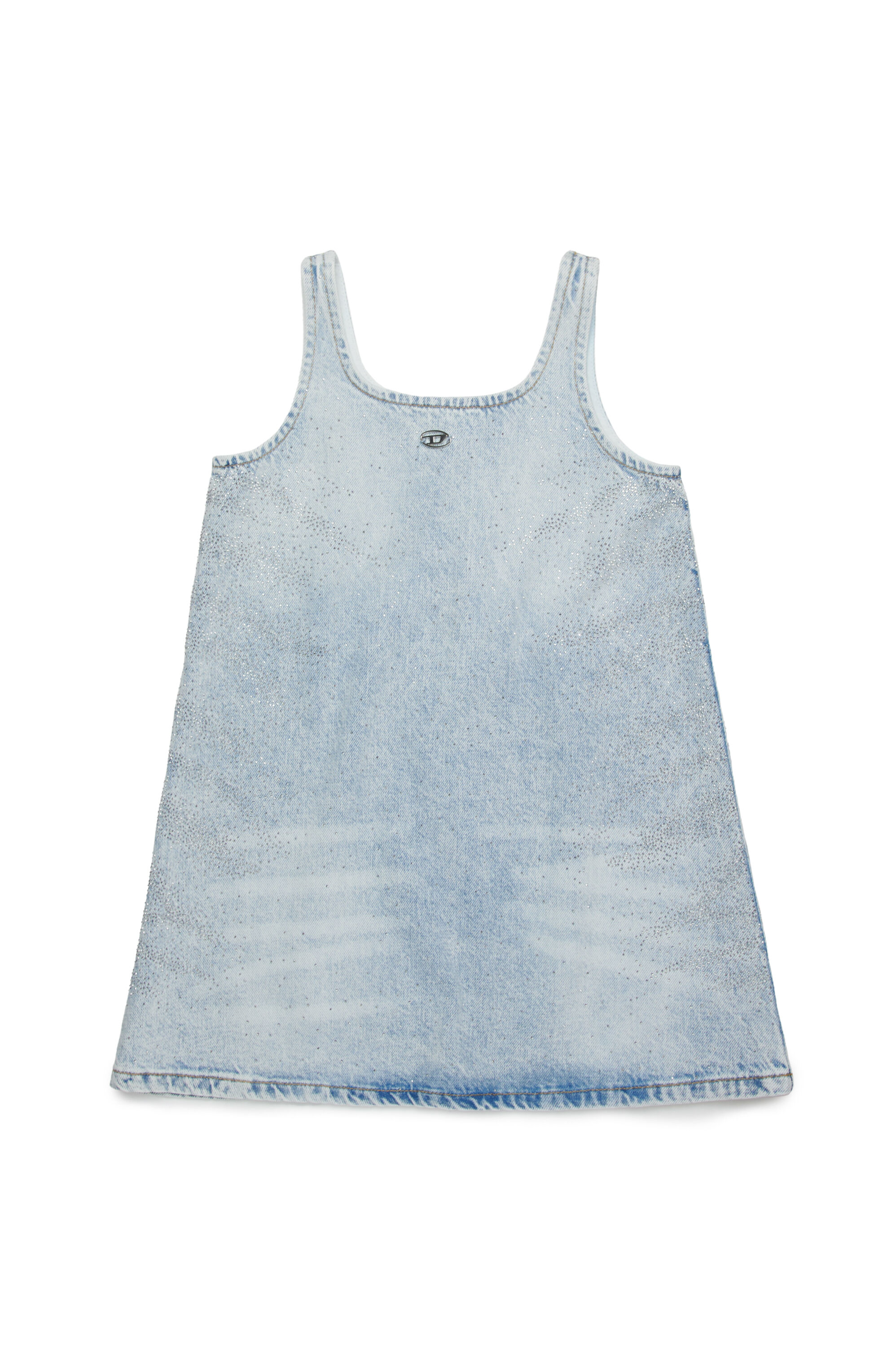 Diesel - DORY, Abito in denim con microcristalli Donna in Blu - 1