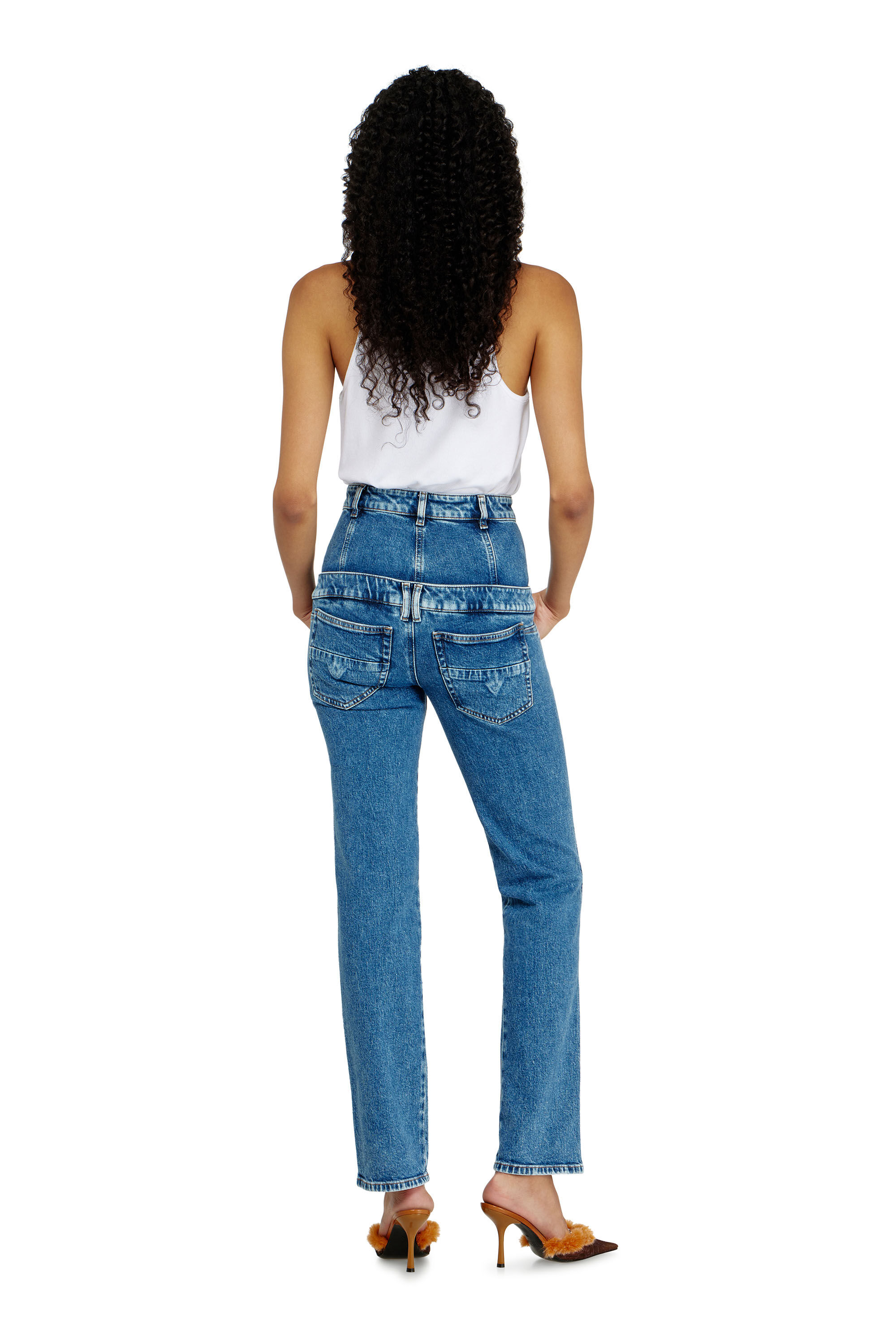 Diesel - Damen Slim Jeans D-Fynora 007EU, Mittelblau - 3
