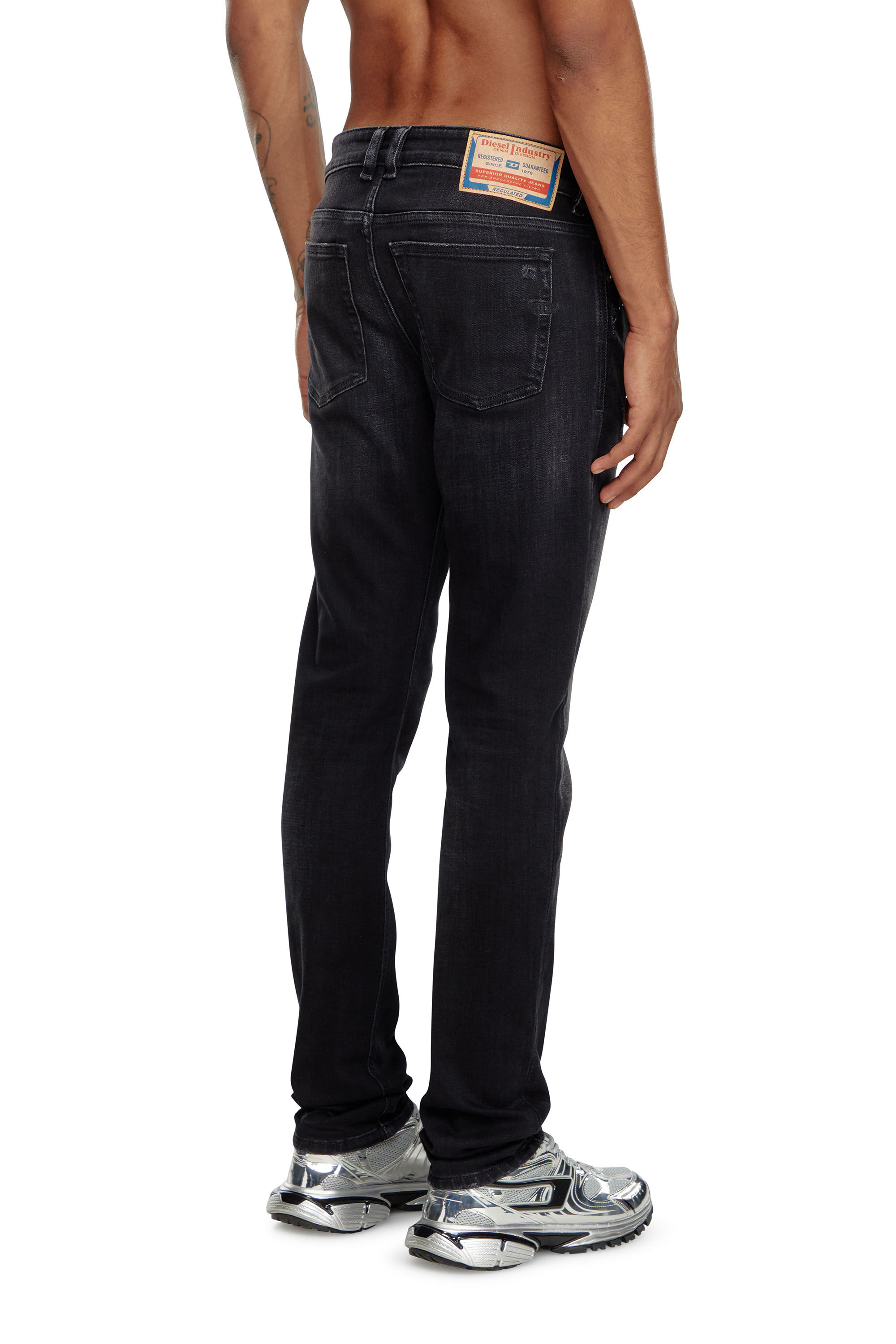 Diesel - Skinny Jeans 1979 Sleenker 09K11 Uomo, Nero/Grigio scuro - Image 4