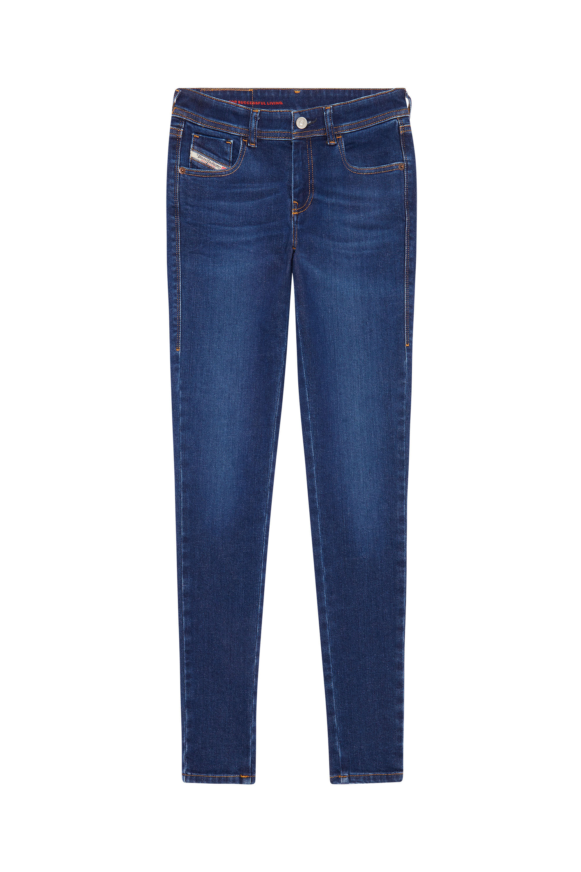 Diesel - Super skinny Jeans 2018 Slandy-Low 09C19, Bleu Foncé - Image 2