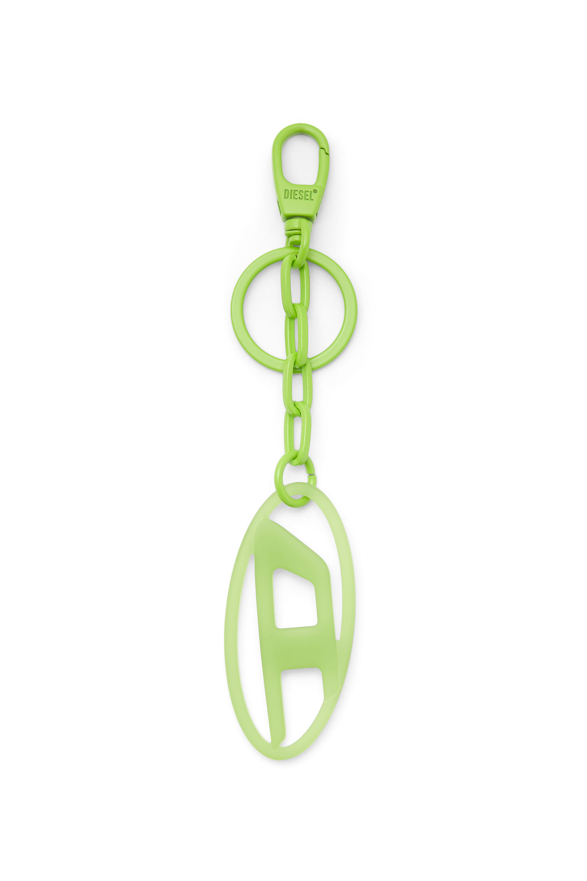 Diesel - OVAL D CHARM, Unisex Ovaler D-Anh&auml;nger/Schl&uuml;sselring aus Metall und Harz in Gr&uuml;n - 1