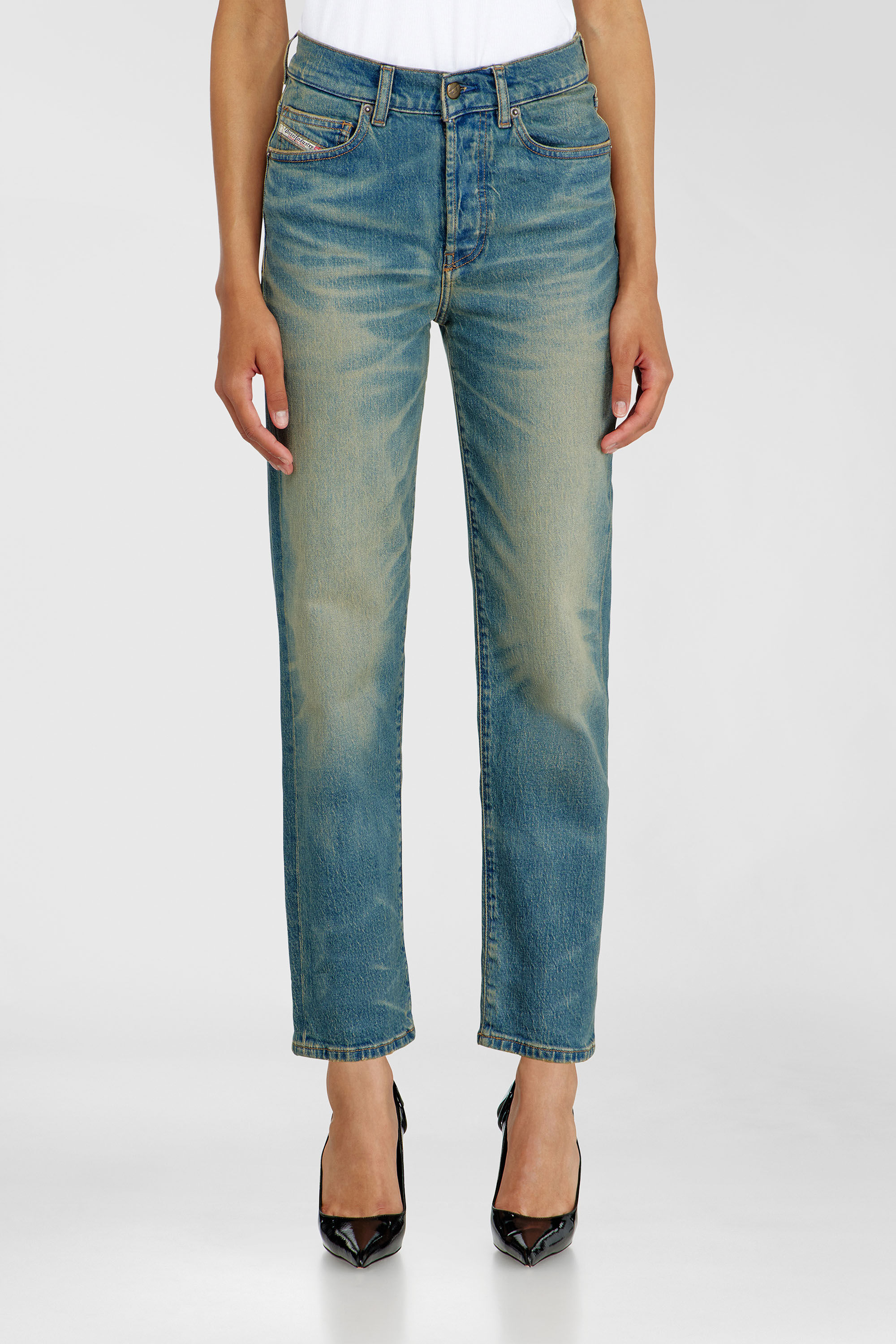 Diesel - Regular Jeans 1981 D-Went 0KBBP Femme, Bleu moyen - Image 4
