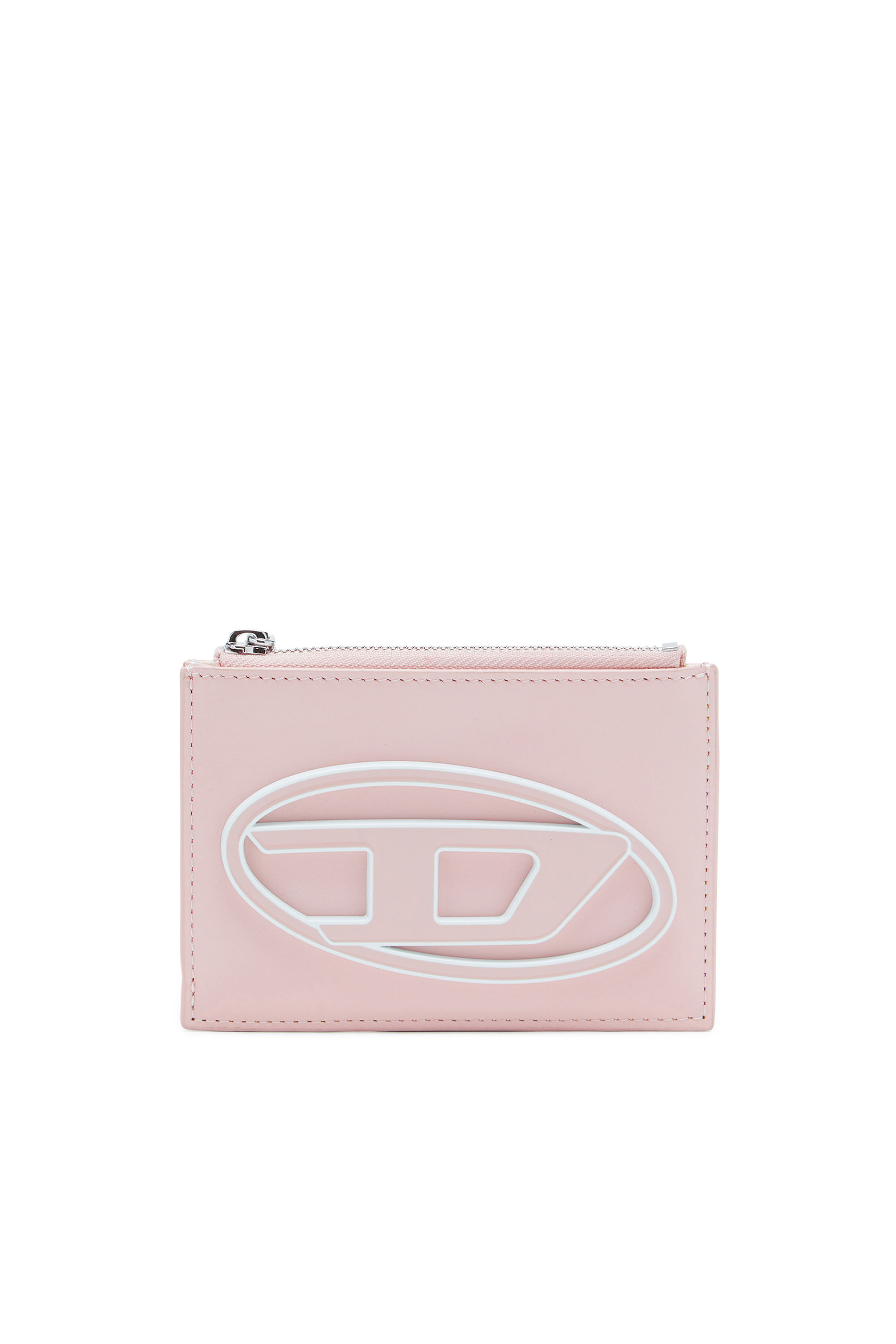 Diesel - 1DR CARD HOLDER I, Femme Porte-cartes en cuir pastel in Rose - Image 1