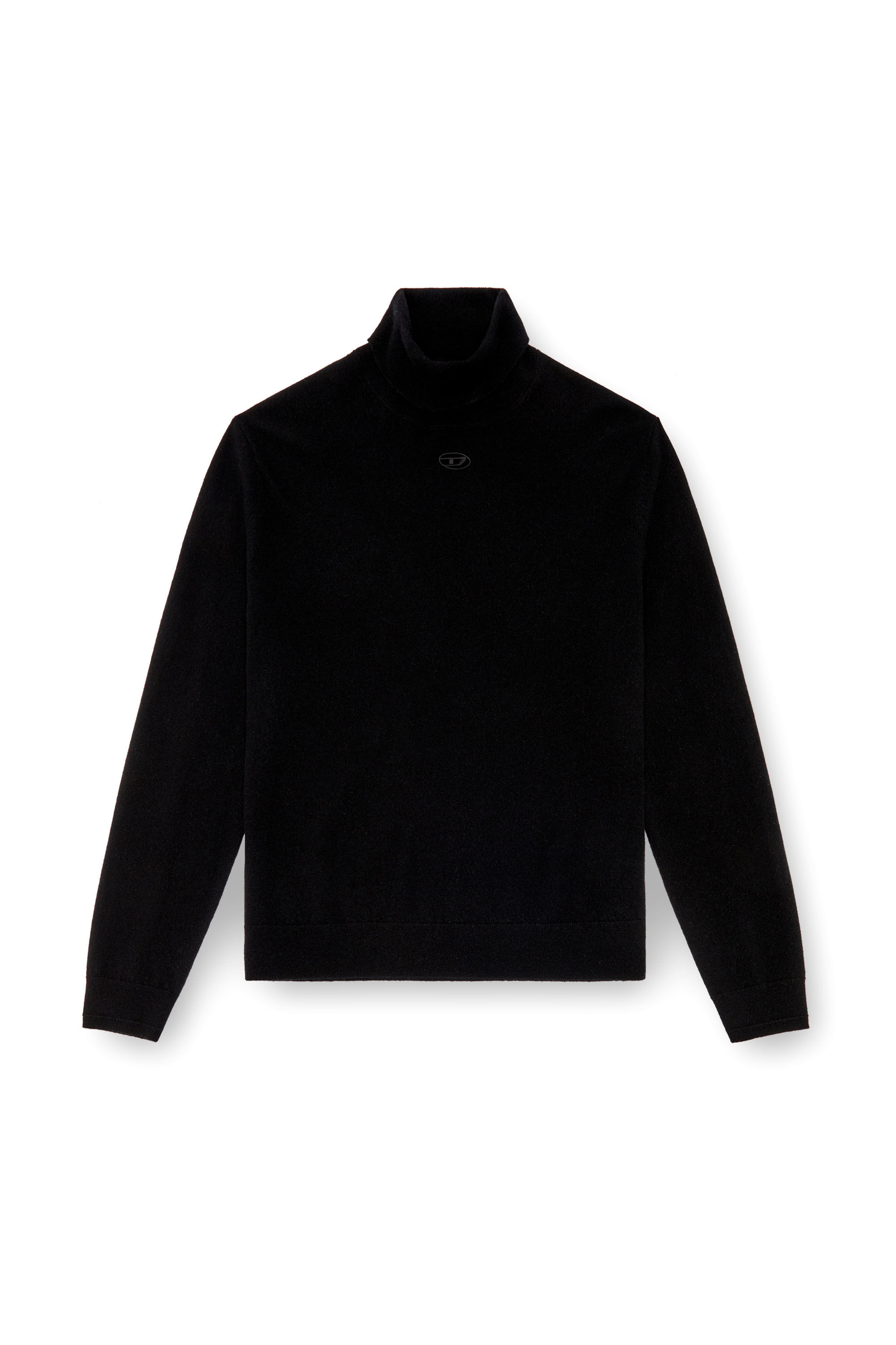 Diesel - K-VIERI-TN, Maglia dolcevita in lana e cotone Uomo in Nero - 2