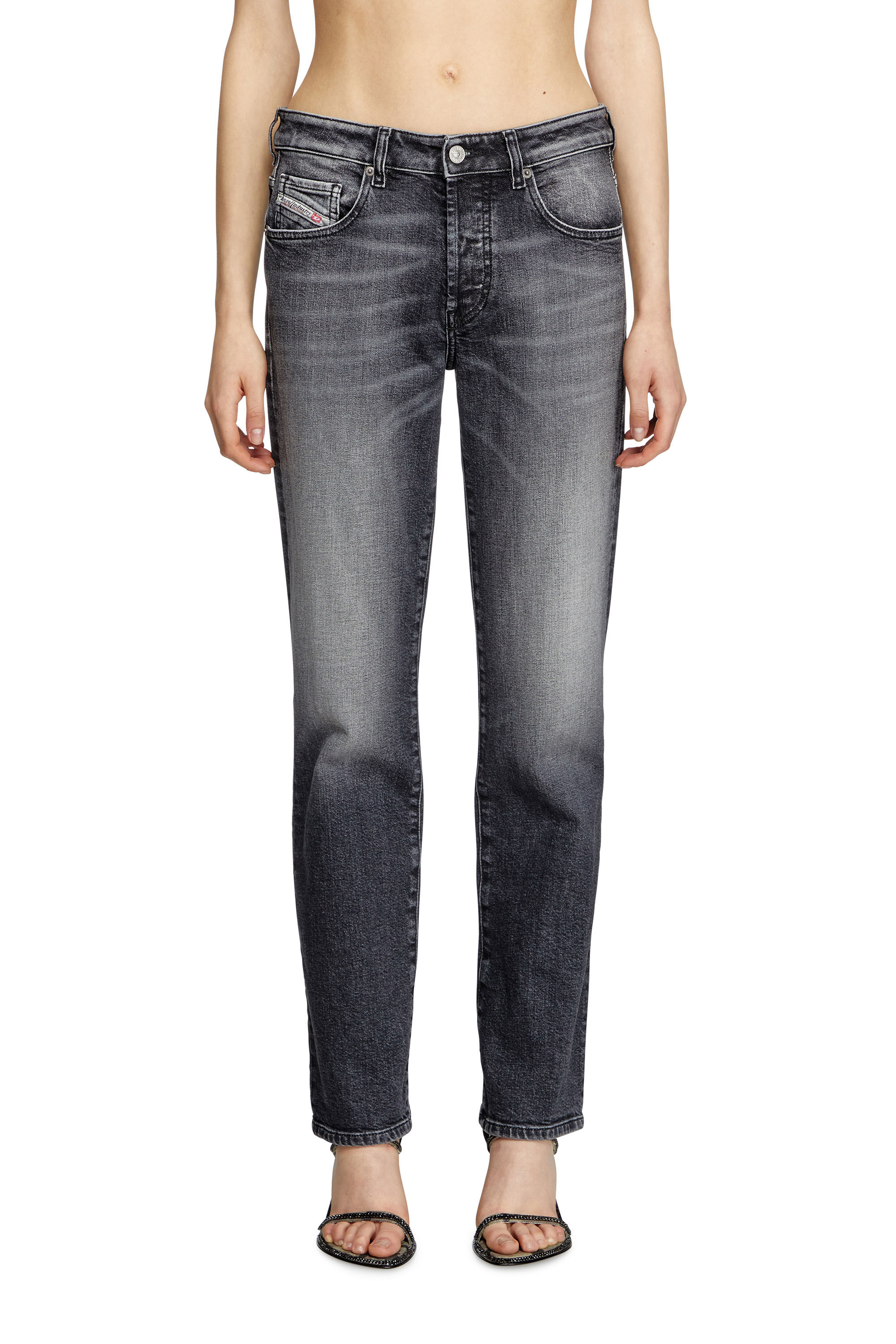 Diesel - Damen Regular Jeans 1989 D-Mine 09L53, Schwarz/Dunkelgrau - 3