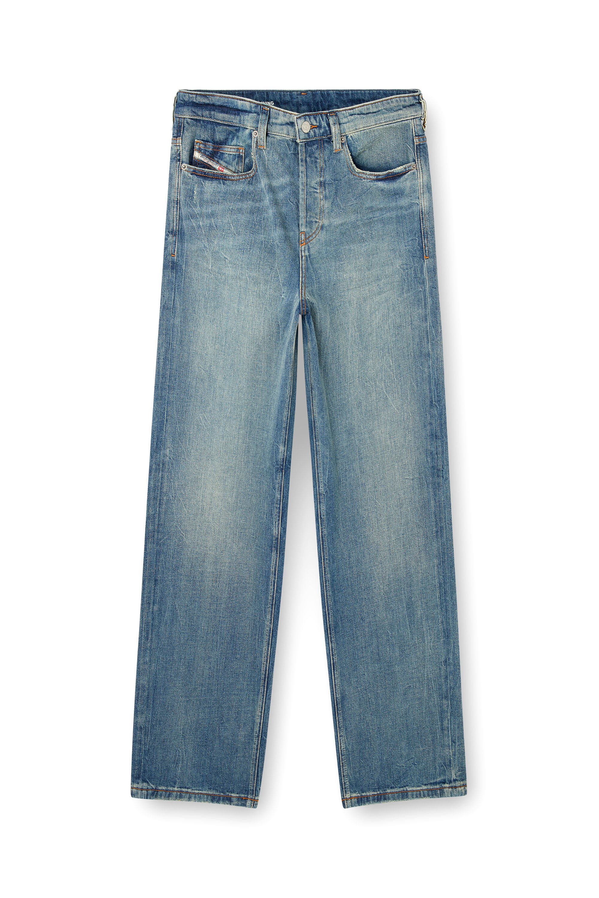 Diesel - Relaxed Jeans 2001 D-Macro 0CLBB Uomo, Blu medio - Image 2