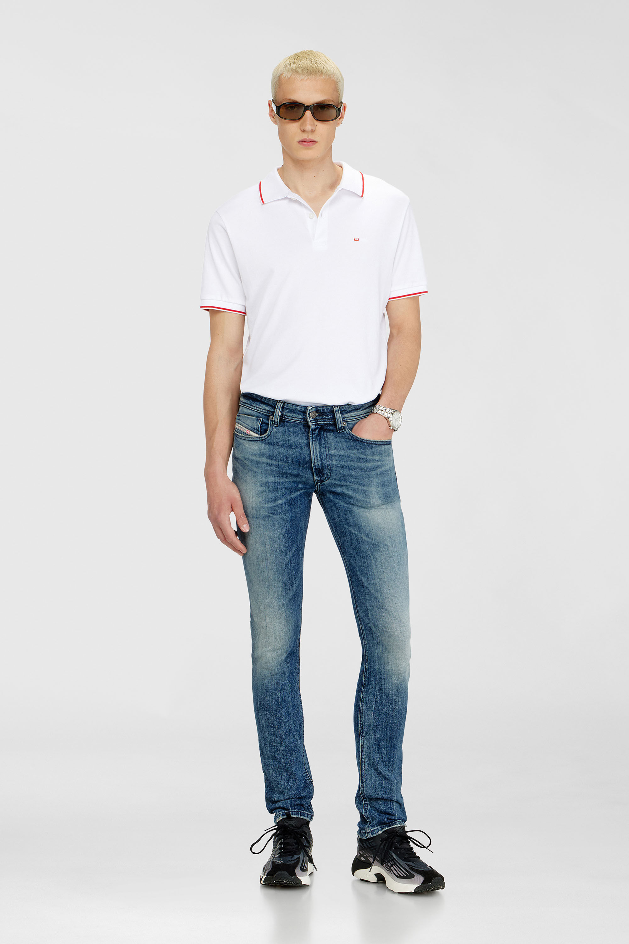 Diesel - Skinny Jeans 1979 Sleenker 0KBBE Uomo, Blu medio - Image 1