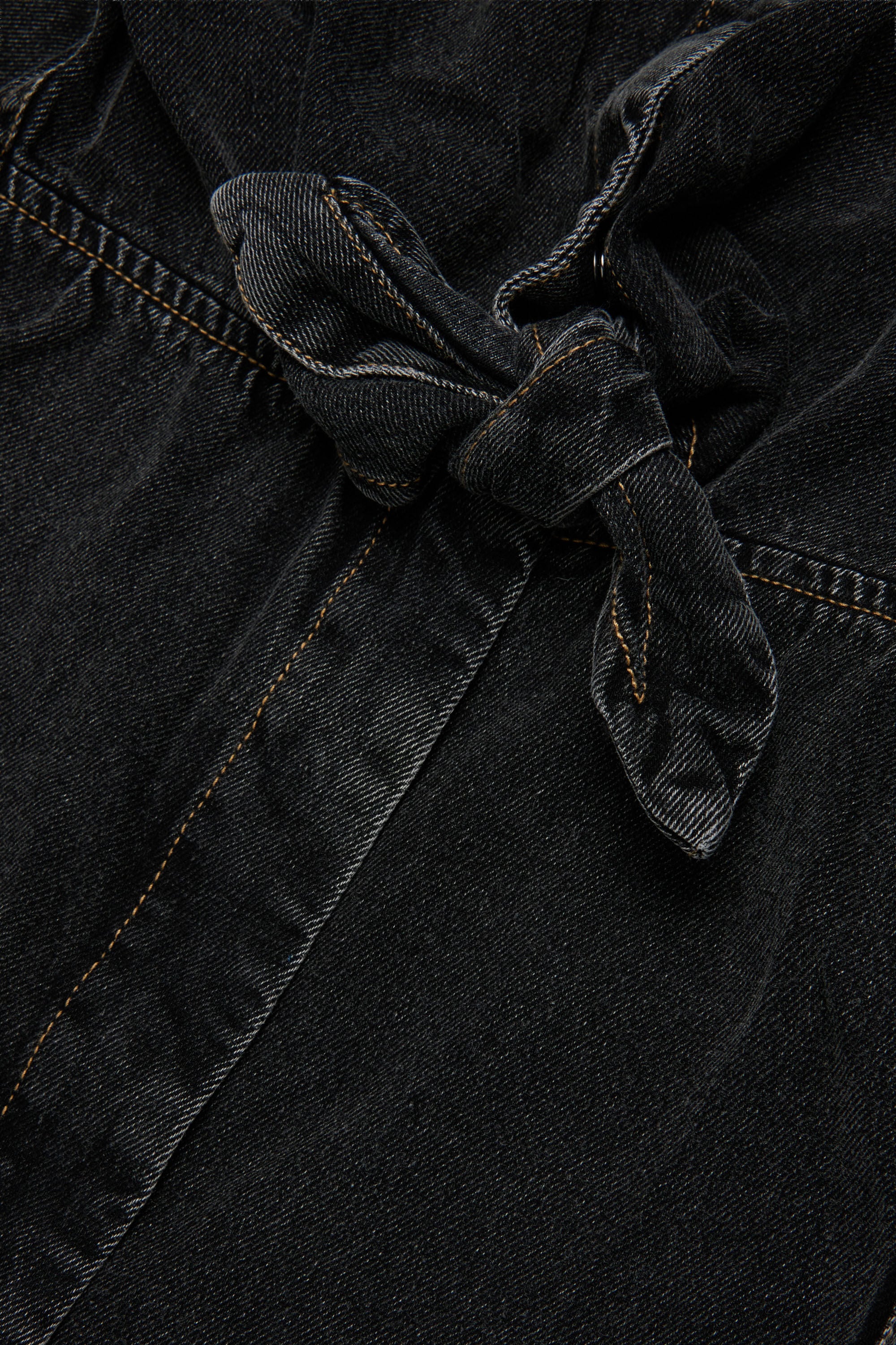 Diesel - DESUSY, Damen Jeanskleid aus Denim mit Tailleng&uuml;rtel in Schwarz/Dunkelgrau - 4