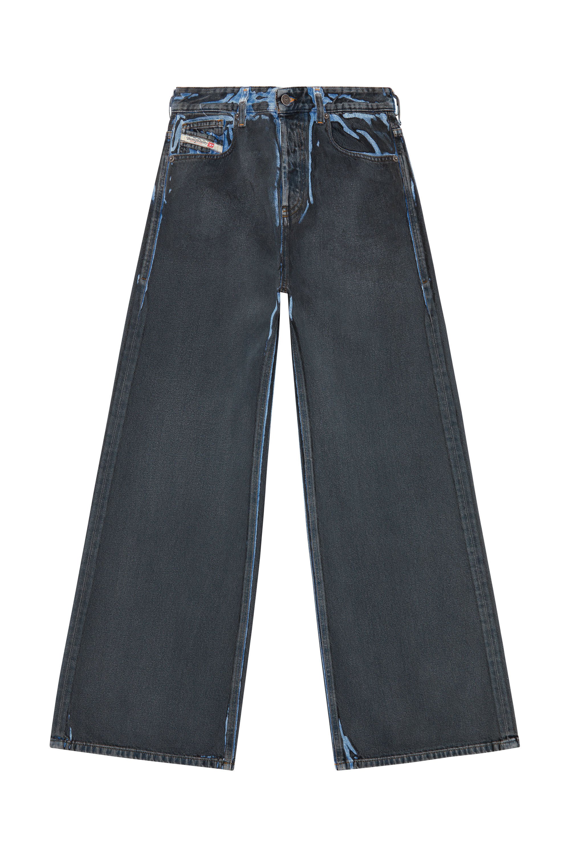 Diesel - Straight Jeans 1996 D-Sire 09I47, Noir/Gris foncé - Image 2