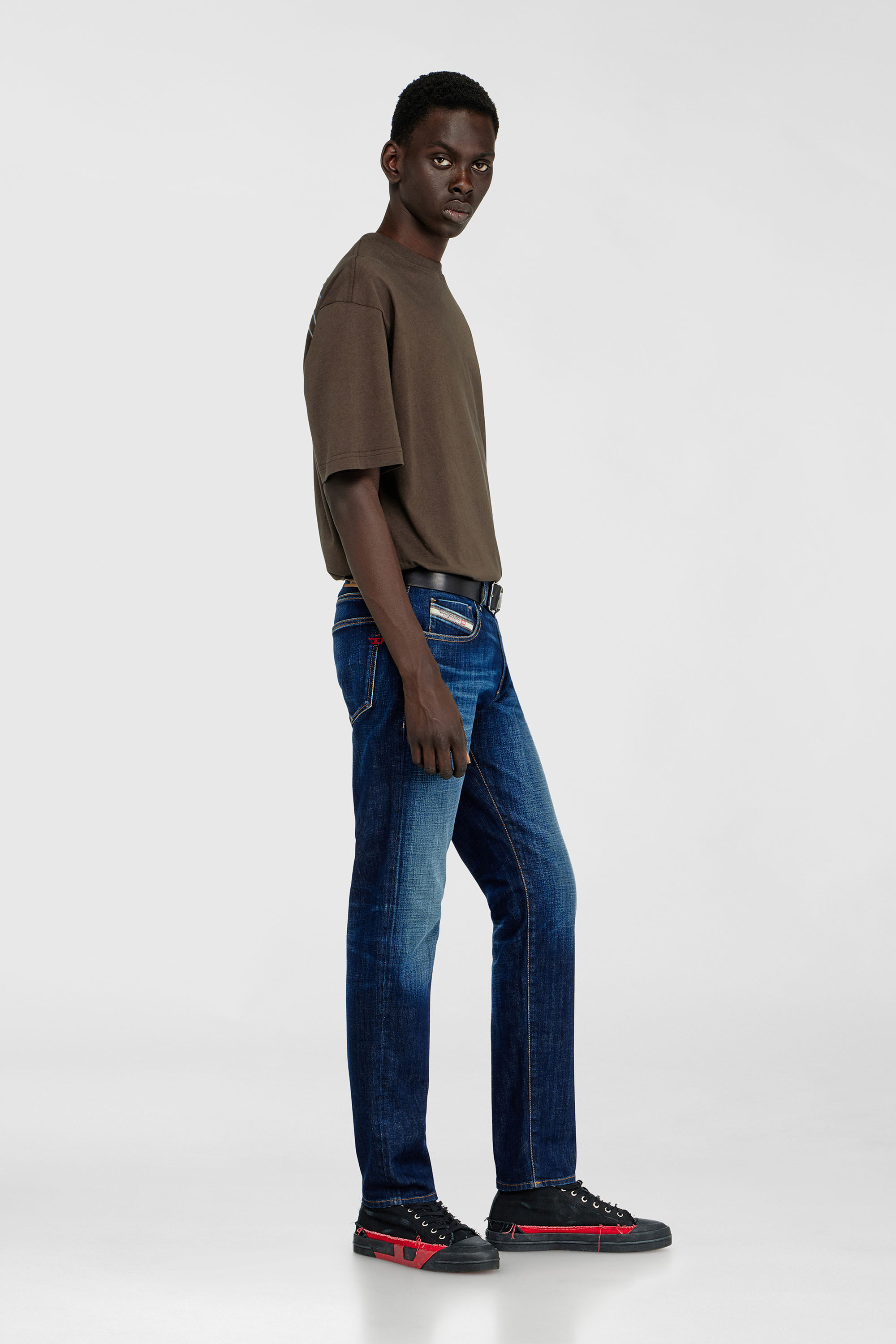 Diesel - Slim Jeans 2019 D-Strukt 09L61 Homme, Bleu moyen - Image 2