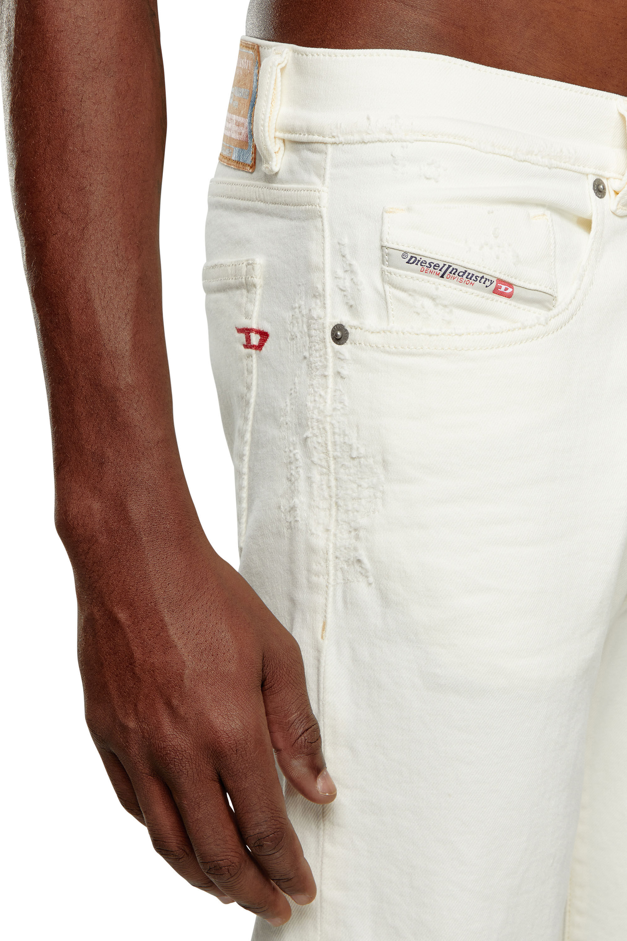 Diesel - Slim Jeans 2019 D-Strukt 09I15, Weiß - Image 5
