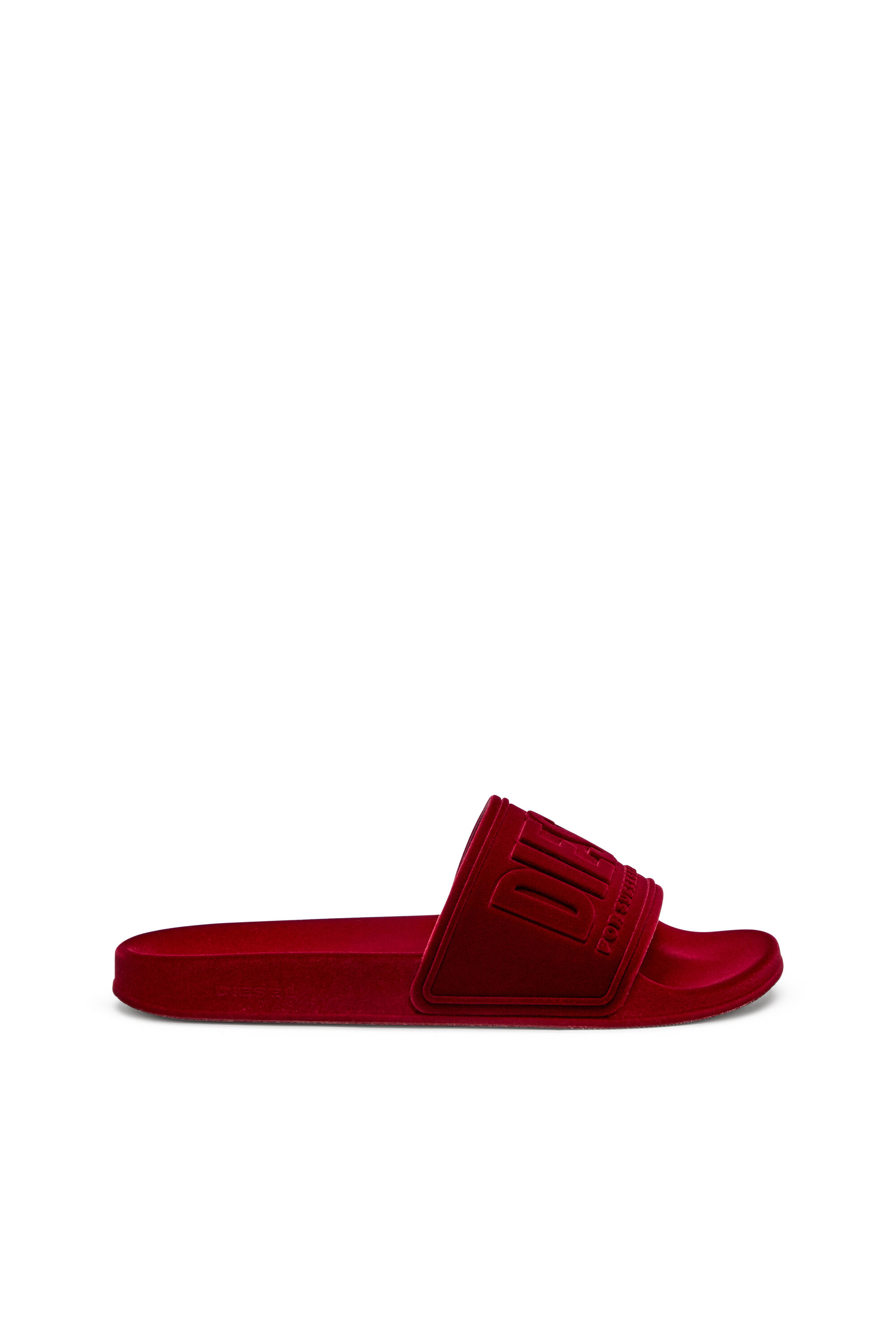 Diesel - SA-MAYEMI CC W, Sa-Mayemi-Ciabatte da piscina con effetto vellutato Donna in Rosso - 1
