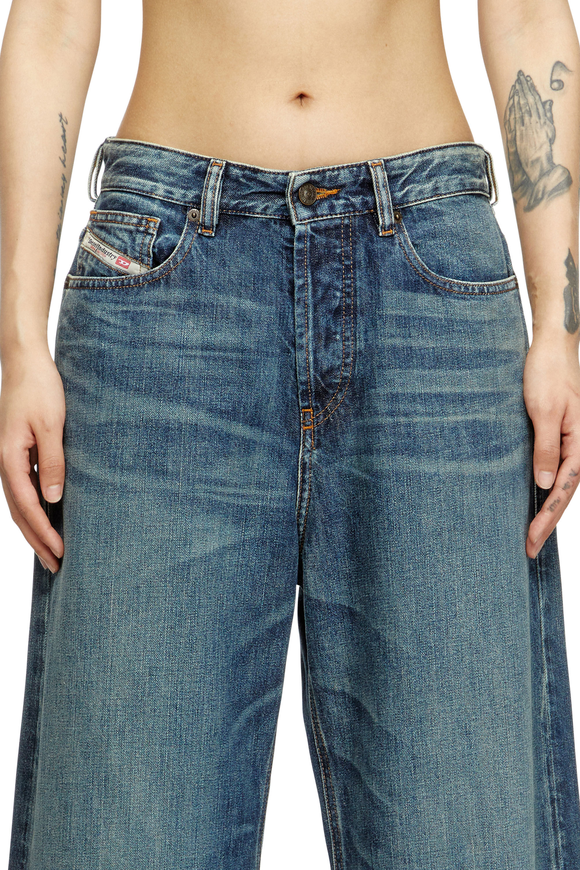Diesel - Relaxed Jeans 1996 D-Sire 09H59 Donna, Blu Scuro - Image 5