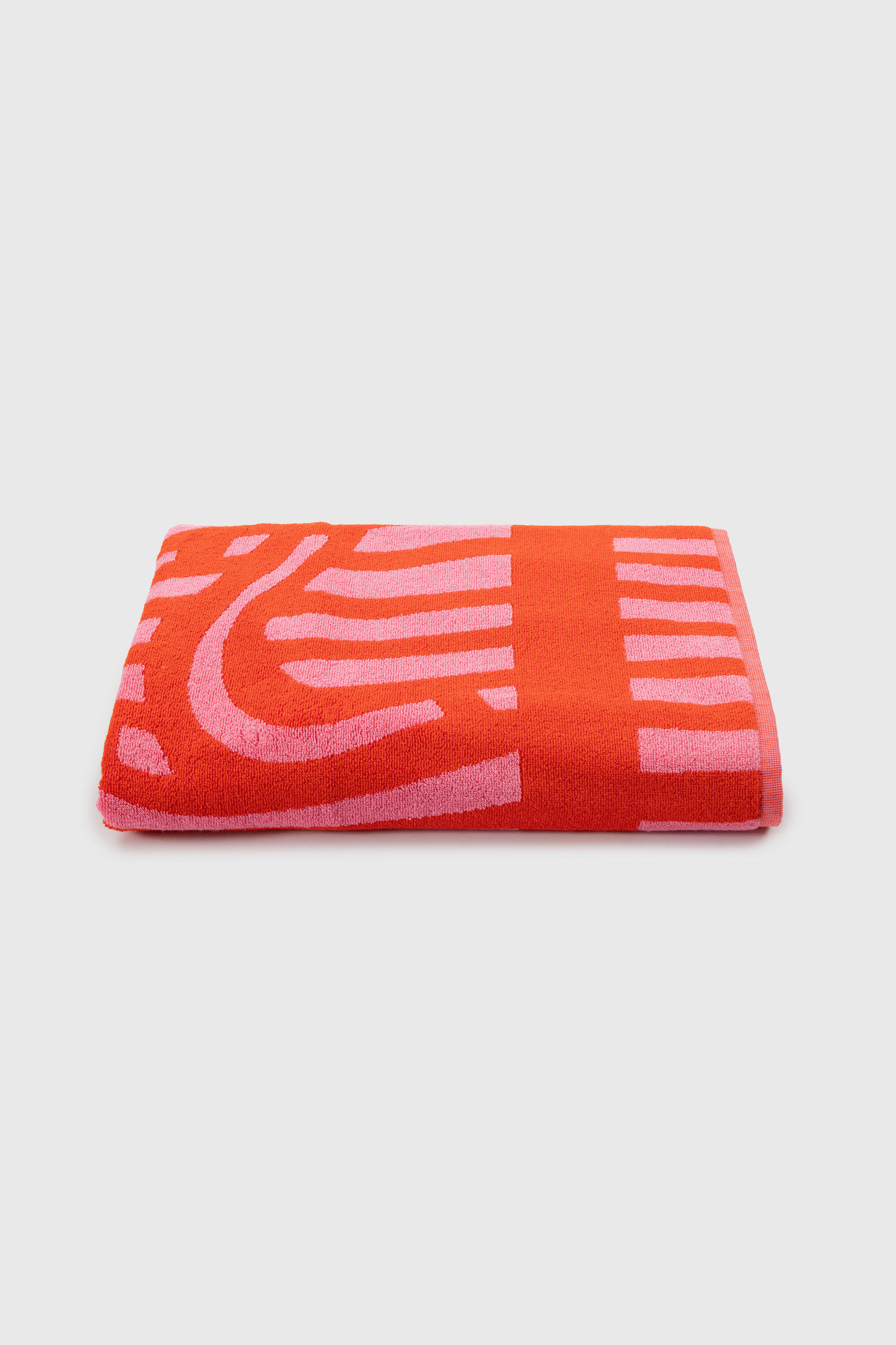 Diesel - 1018163  STRIPES PINK/RED TOWEL, Unisex Frotteehandtuch 100x180 cm in Rot - 5