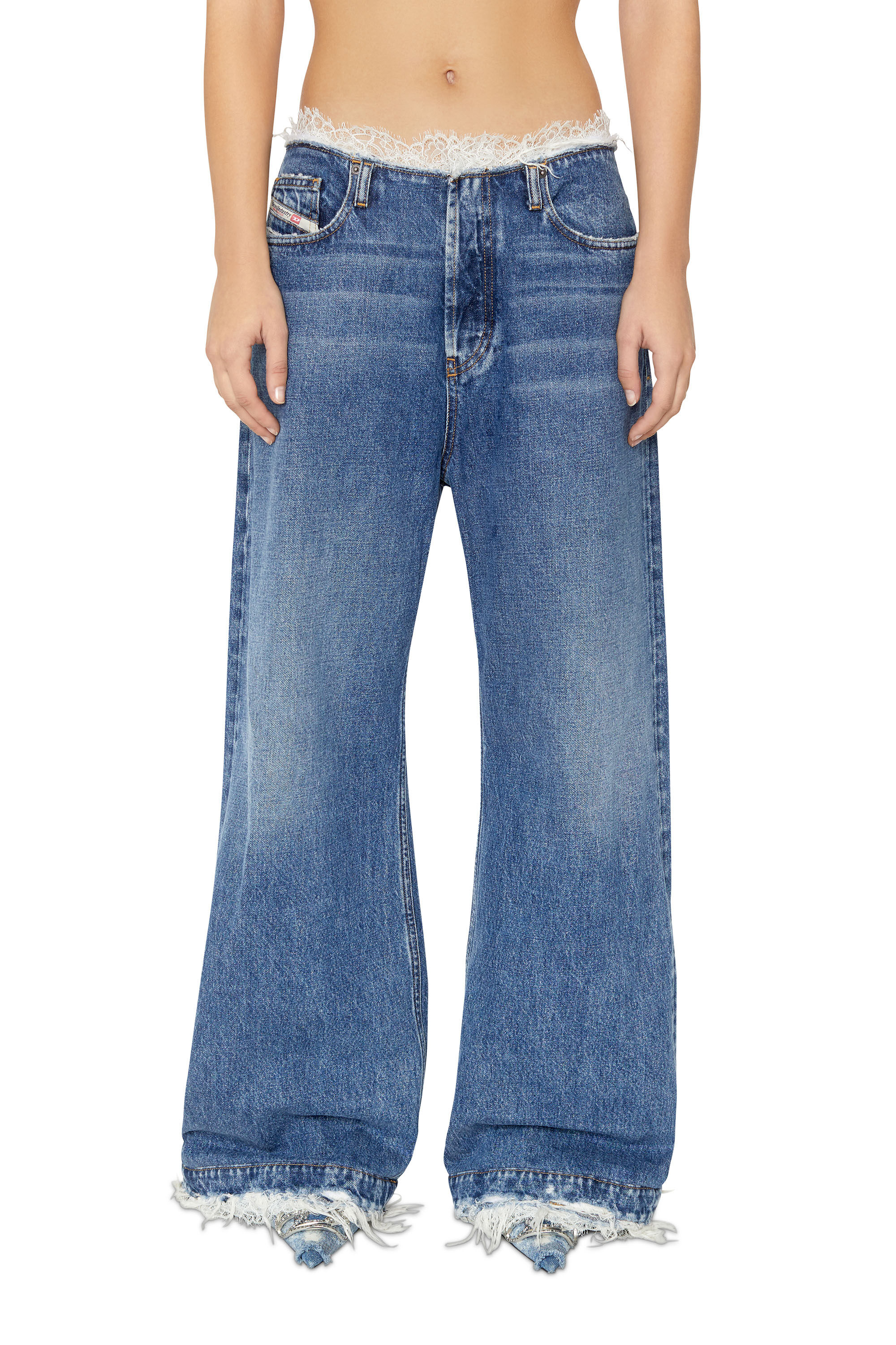 Diesel - D-Sire 007I2 Straight Jeans, Blu Scuro - Image 3