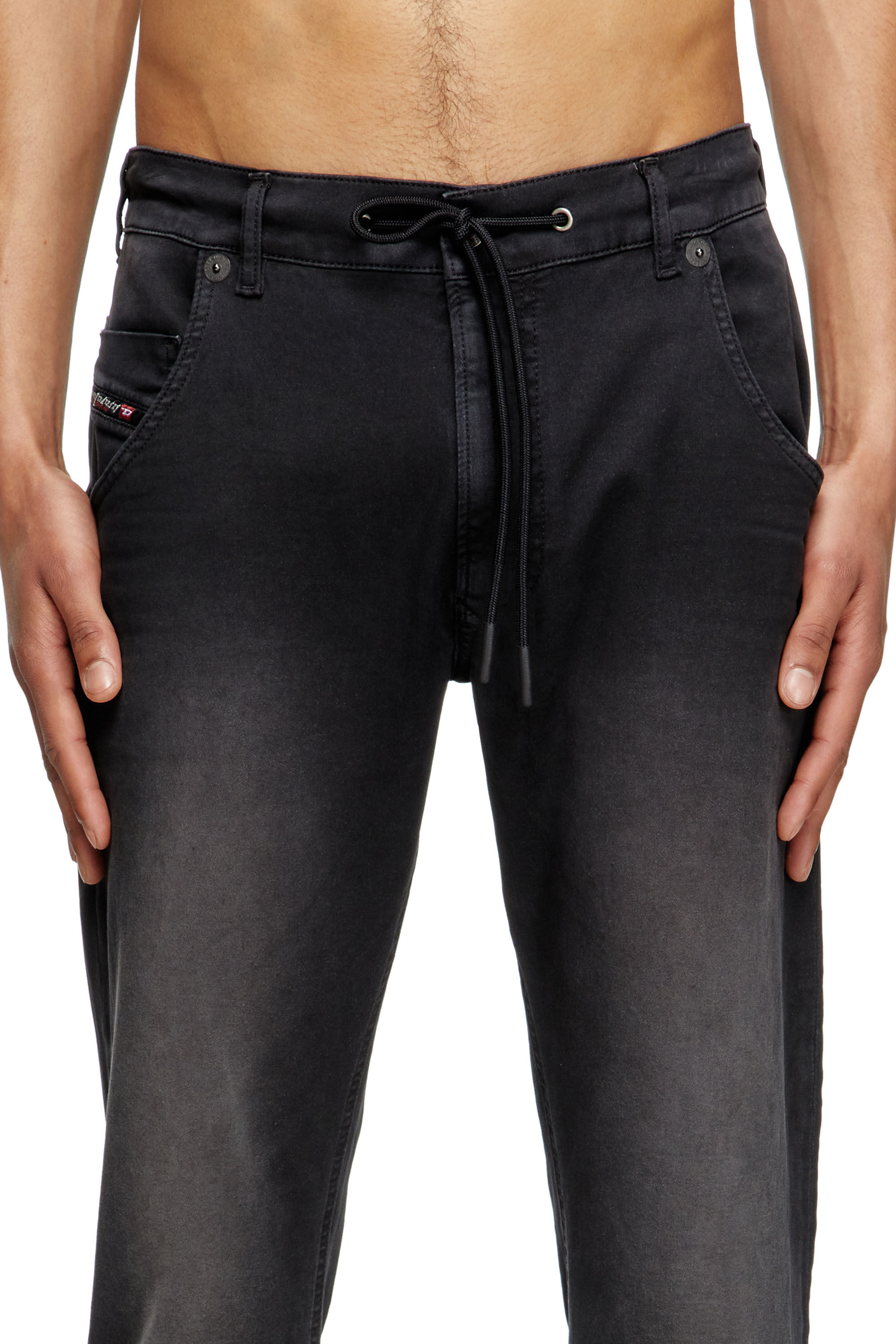 Diesel - Herren Regular 2030 D-Krooley Joggjeans® 0670M, Schwarz/Dunkelgrau - 5