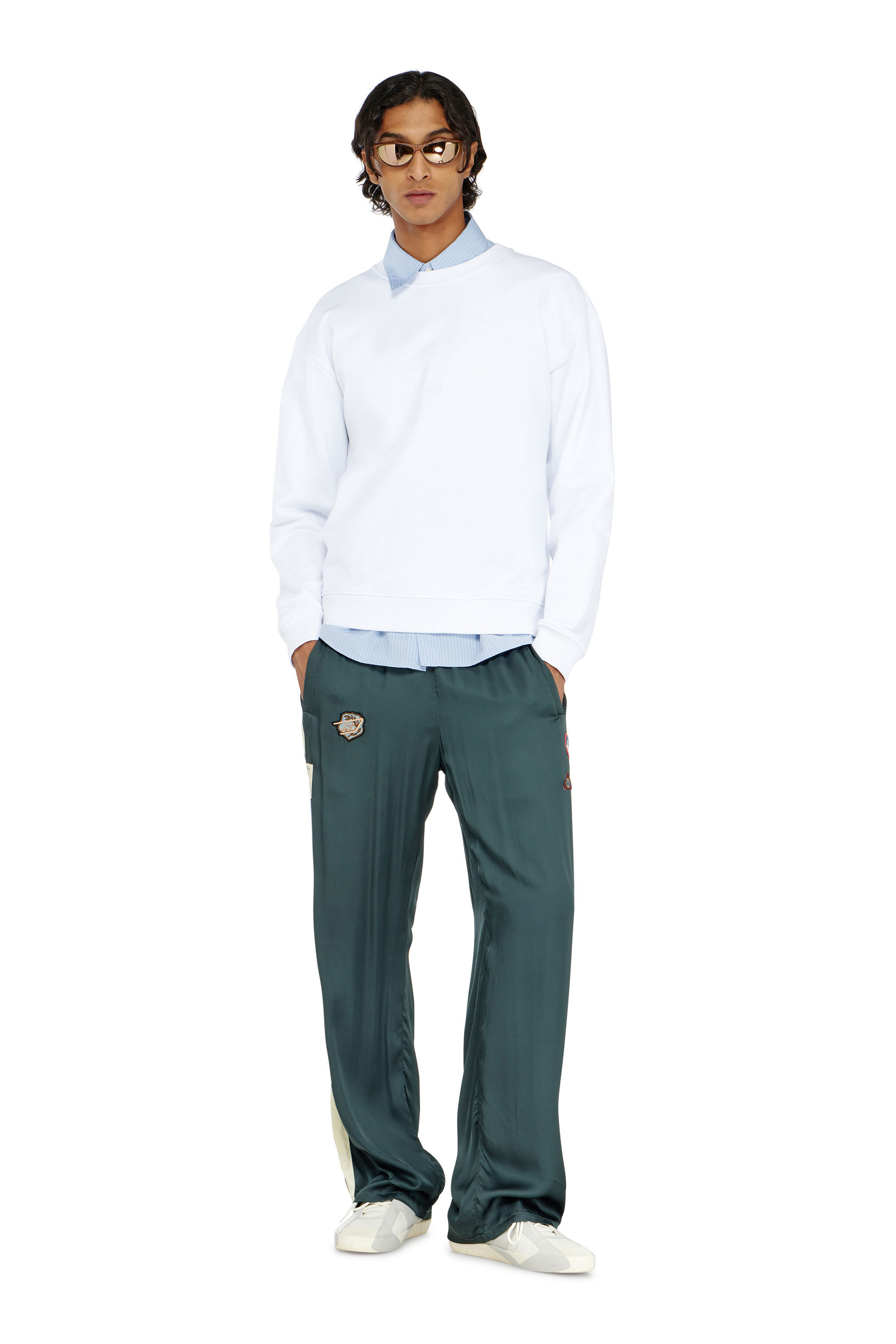 Diesel - S-NORM-AA5, Felpa in cotone con micro ricamo logo Uomo in ToBeDefined - 1