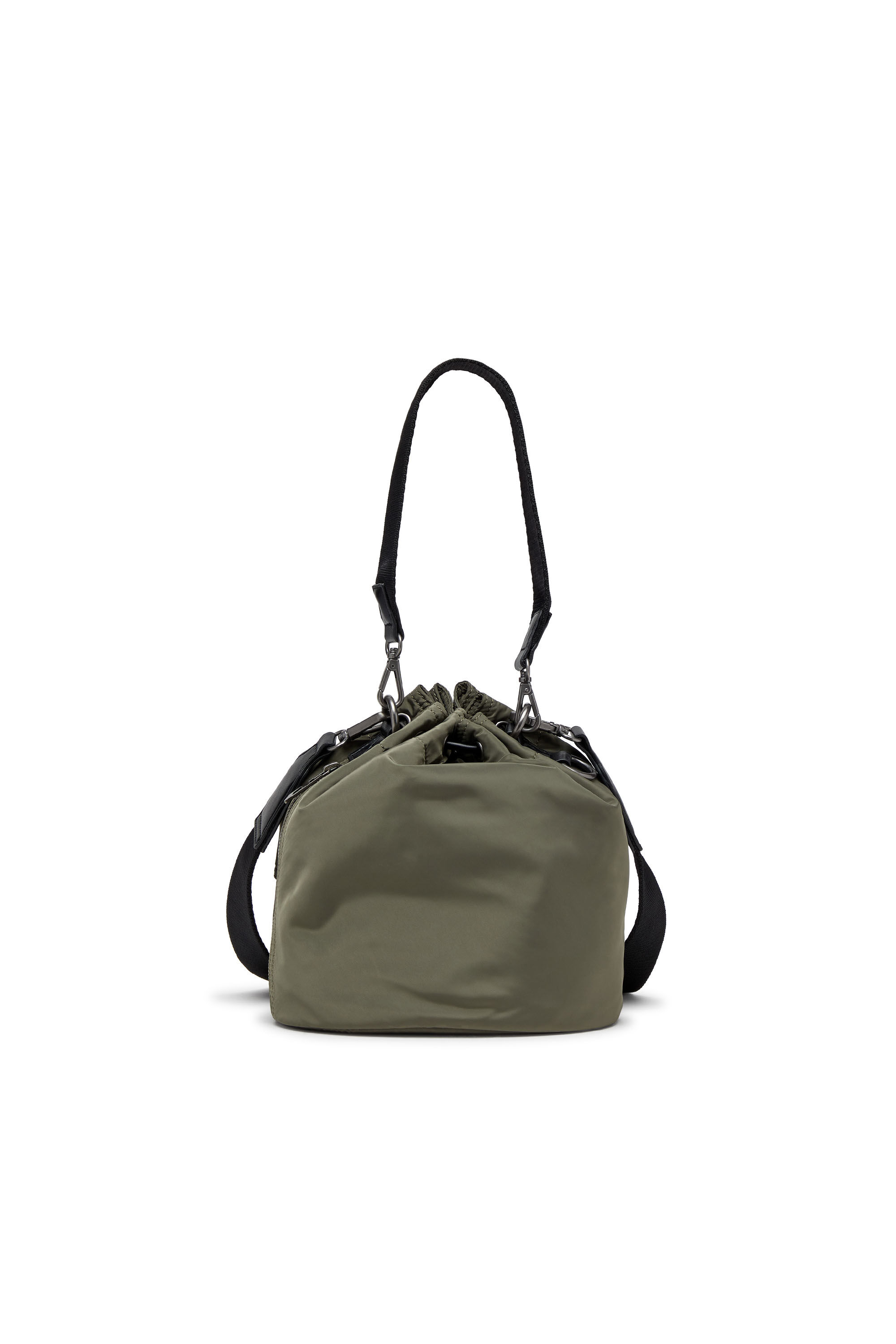 Diesel - MULTI-PKTS BUCKET X, Multi-Pkts-Borsa bucket in tessuto utility Unisex in Verde - 3