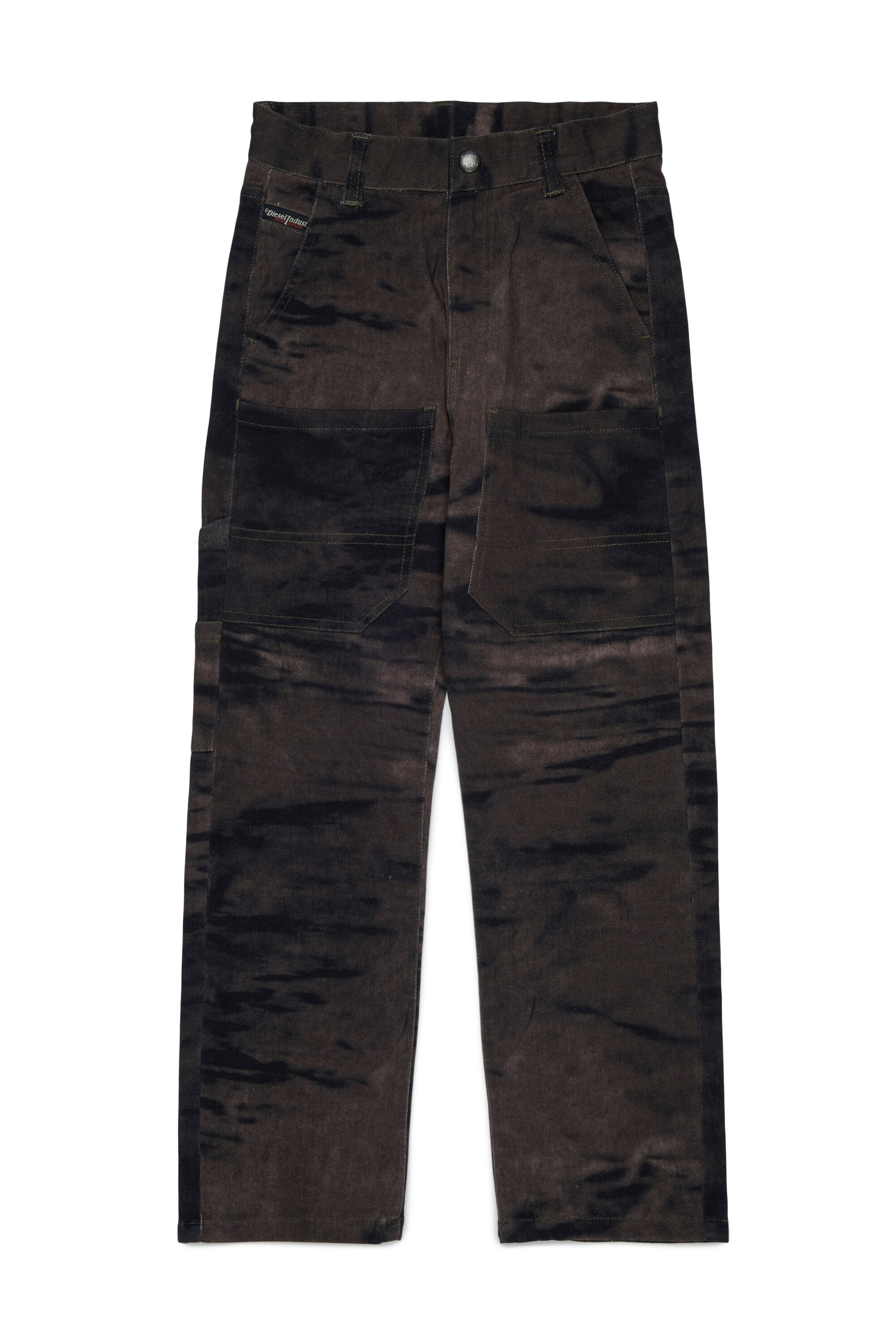 Diesel - PJAKE, Herren Baumwollhose aus stretch-baumwolle mit used-effekt in Gr&uuml;n - 1