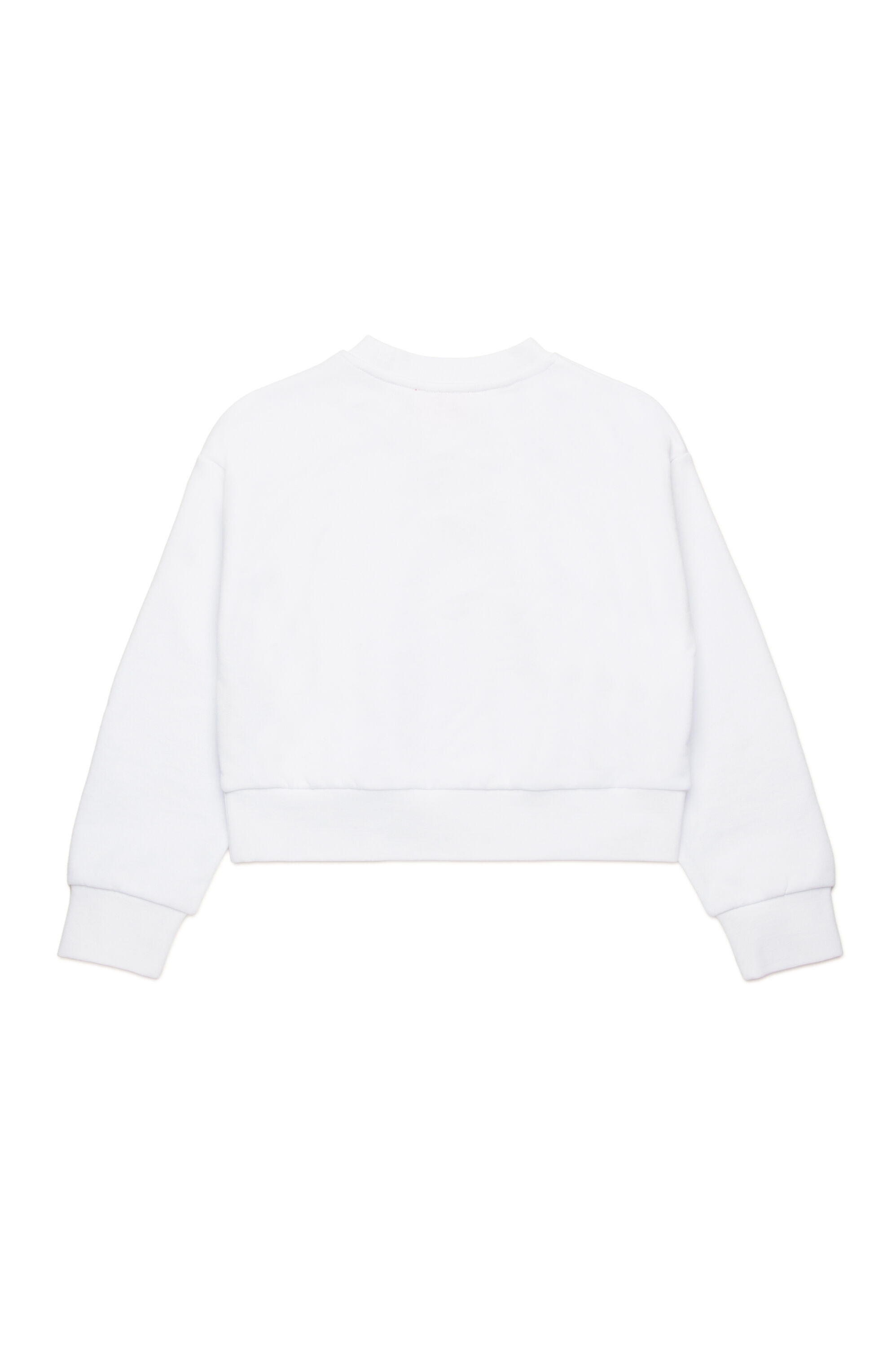 Diesel - STRASLIUM, Sweat-shirt avec cut-out Oval D Femme in Blanc - 2