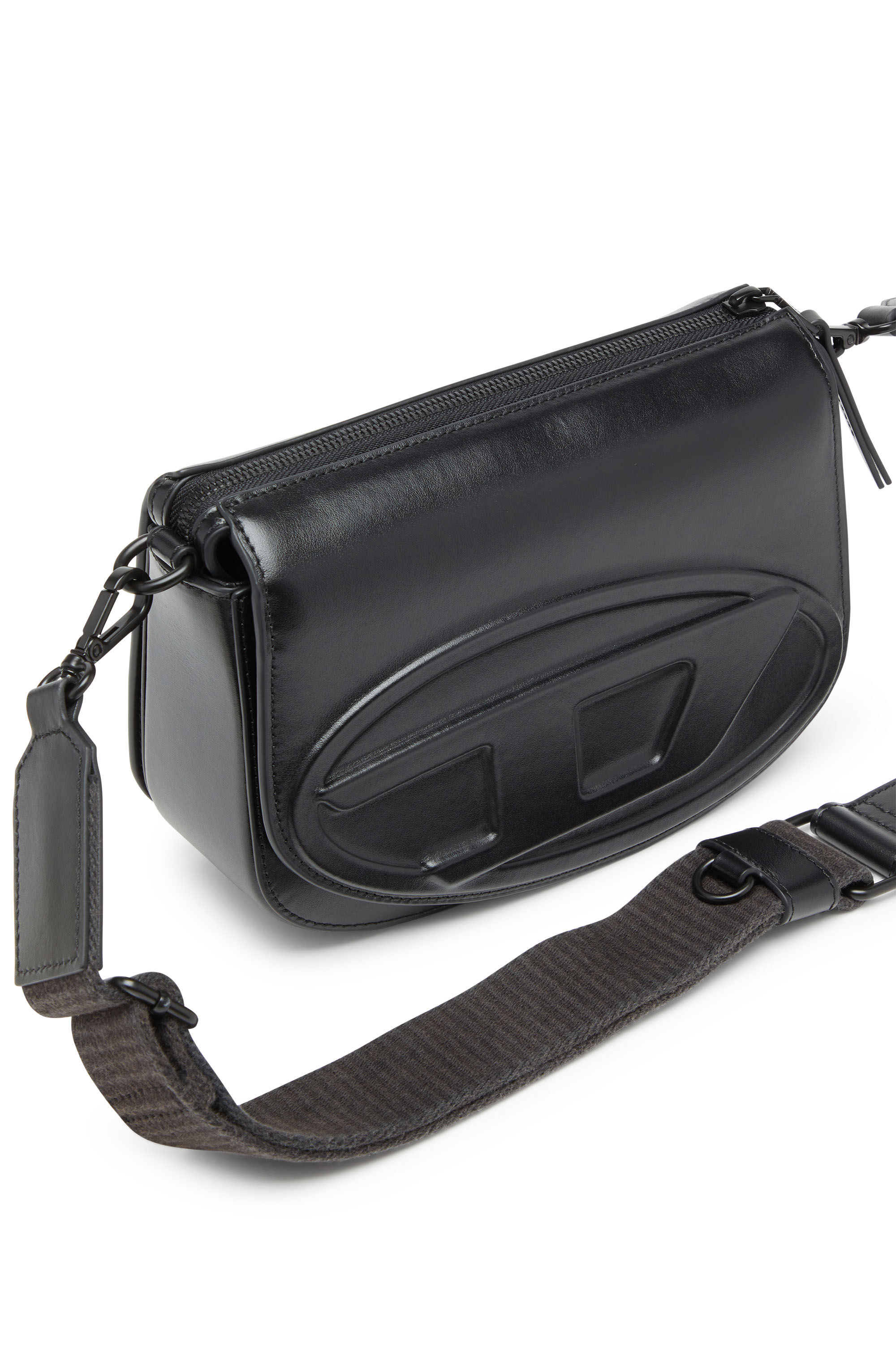 Diesel - 1DR CAMERA BAG, 1DR-Sac Camera en cuir premium Mixte in Noir - 2