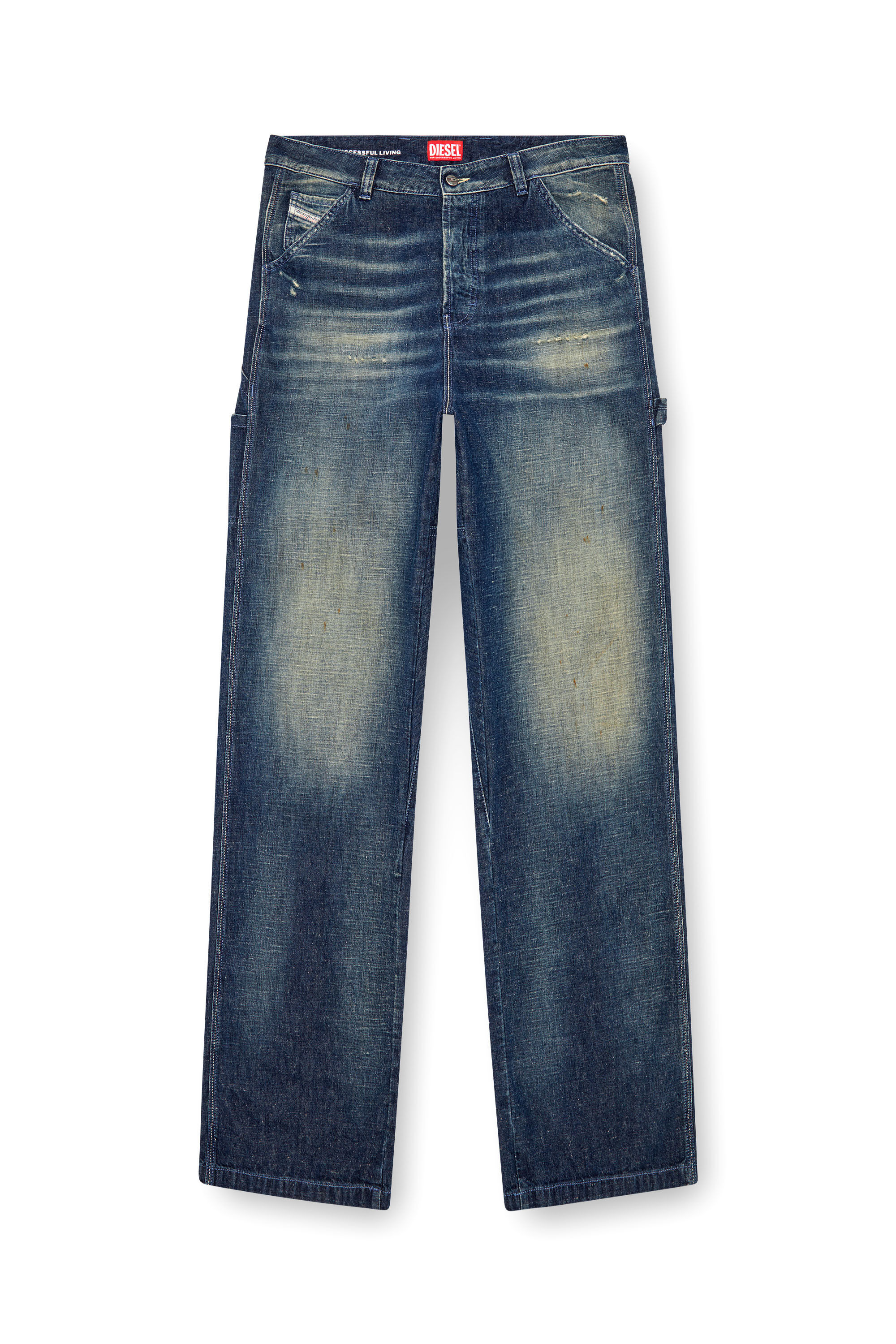 Diesel - Herren Straight Jeans D-Livery 09J91, Dunkelblau - Image 2