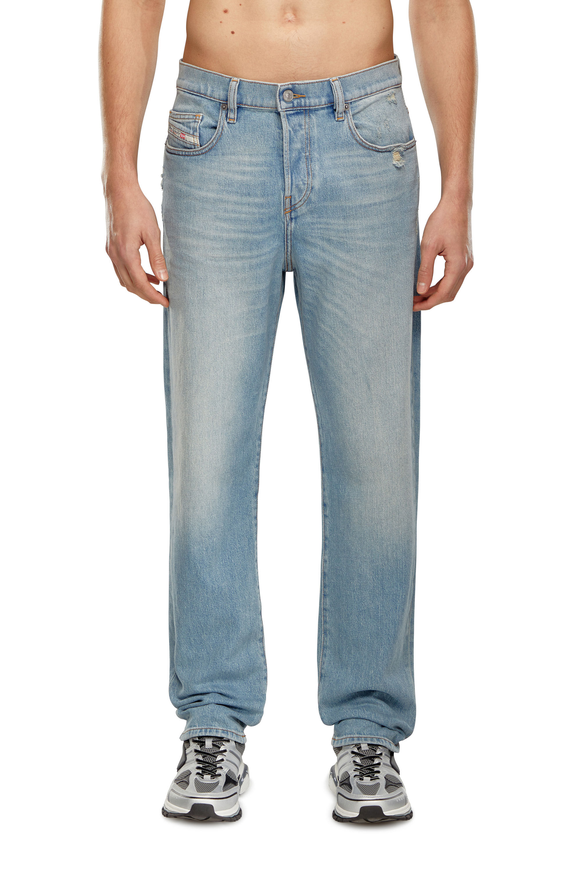 Diesel - Straight Jeans 2020 D-Viker 09H39, Bleu Clair - Image 3