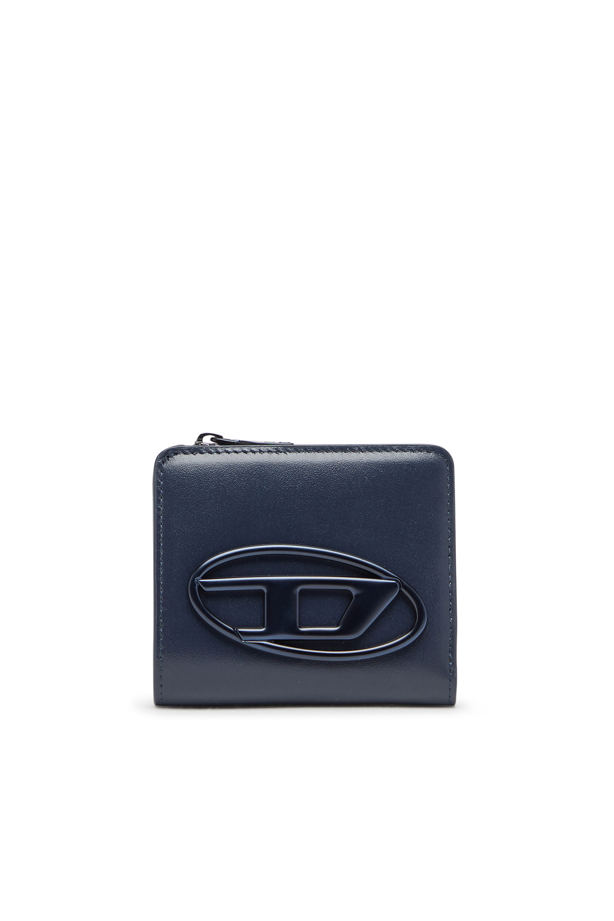 Diesel - HOLI -D BI FOLD ZIP L, Portacarte in pelle con chiusura zip Uomo in Blu - 1