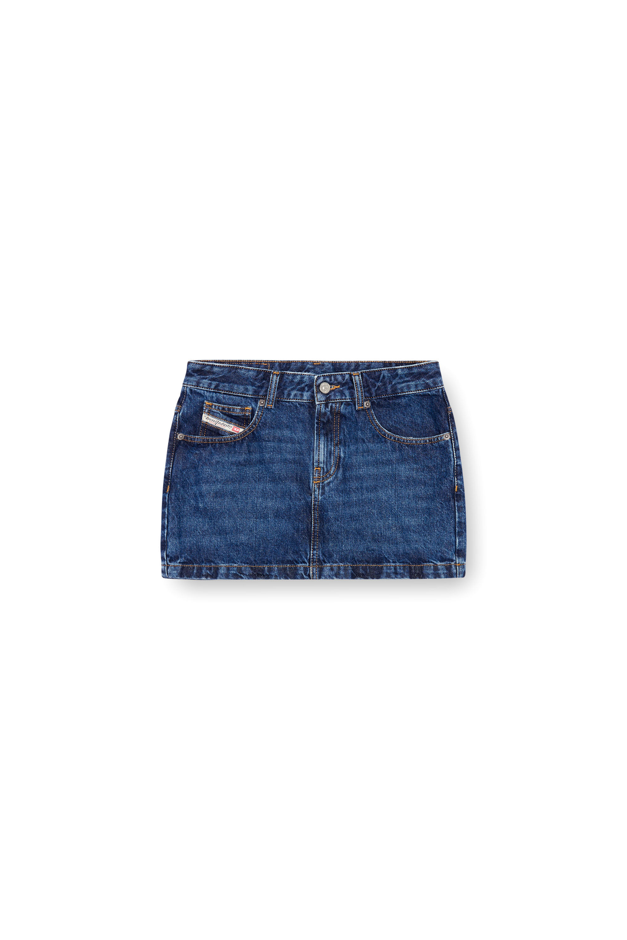 Diesel - DE-RON, Minigonna in denim Donna in Blu - 2