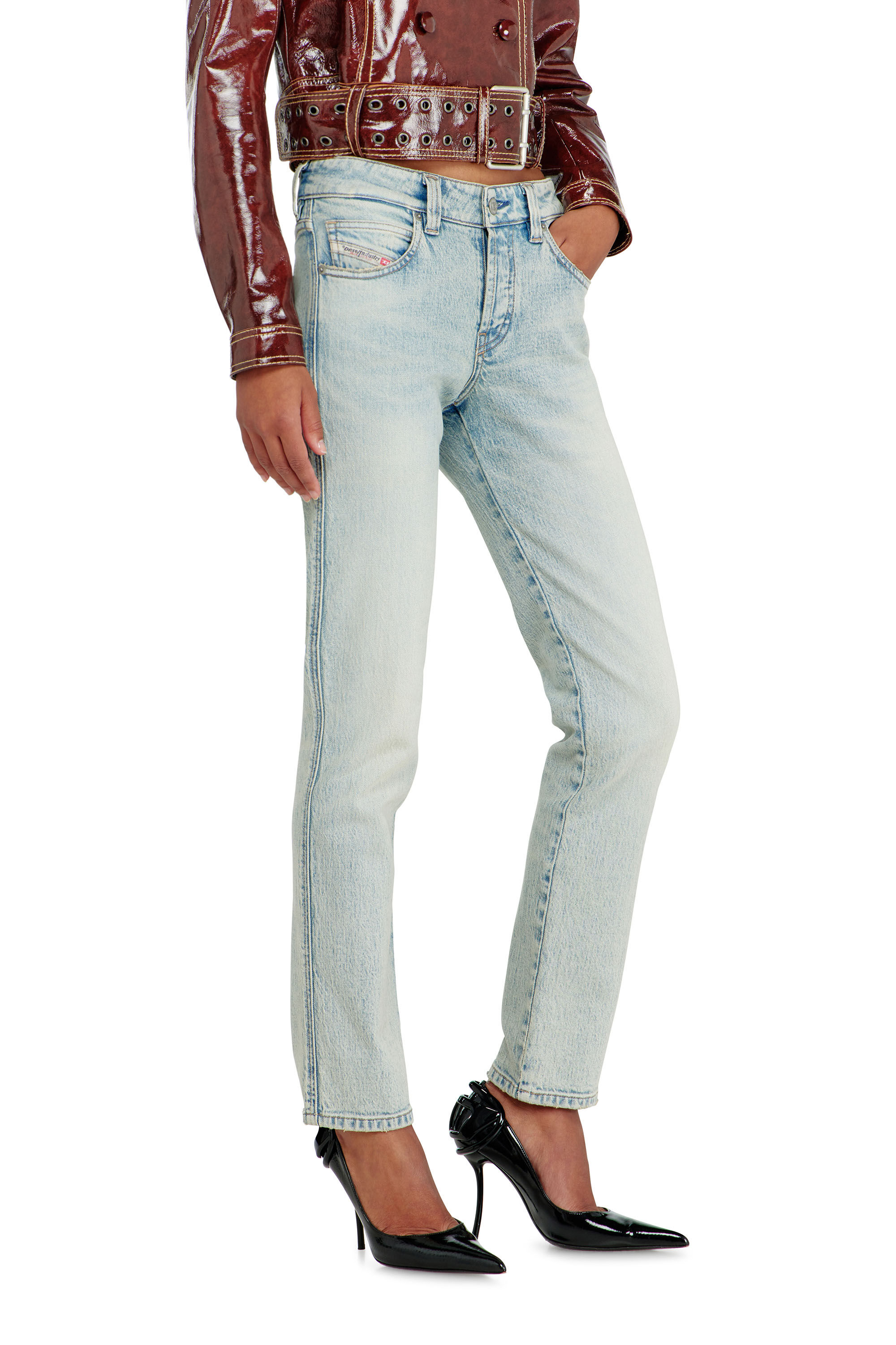 Diesel - Slim Jeans 1992 D-Jiann 0KBBK Femme, Bleu Clair - Image 7