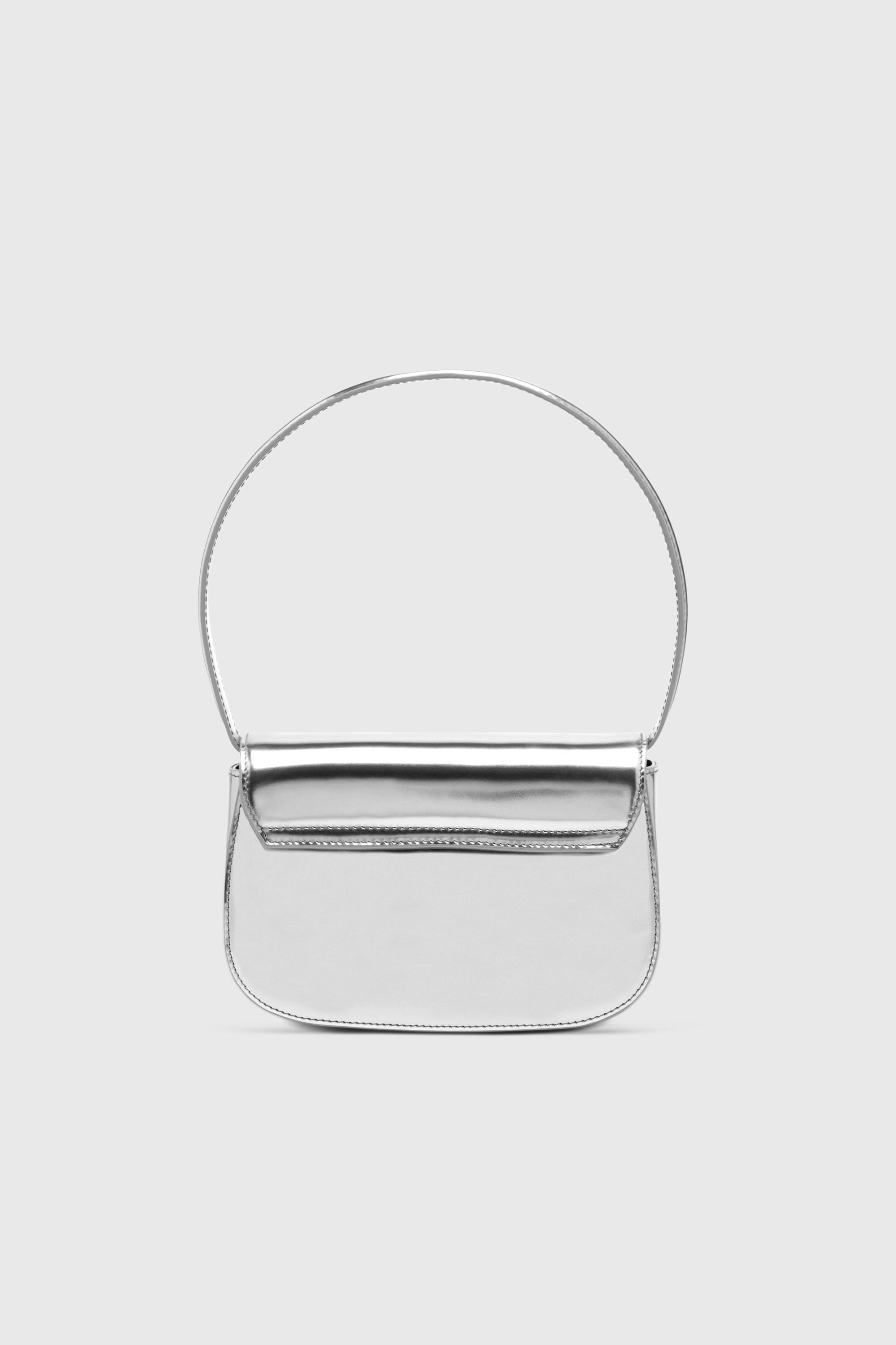 Diesel - 1DR, 1DR-Iconica borsa a spalla in pelle specchiata Donna in Argento - 3