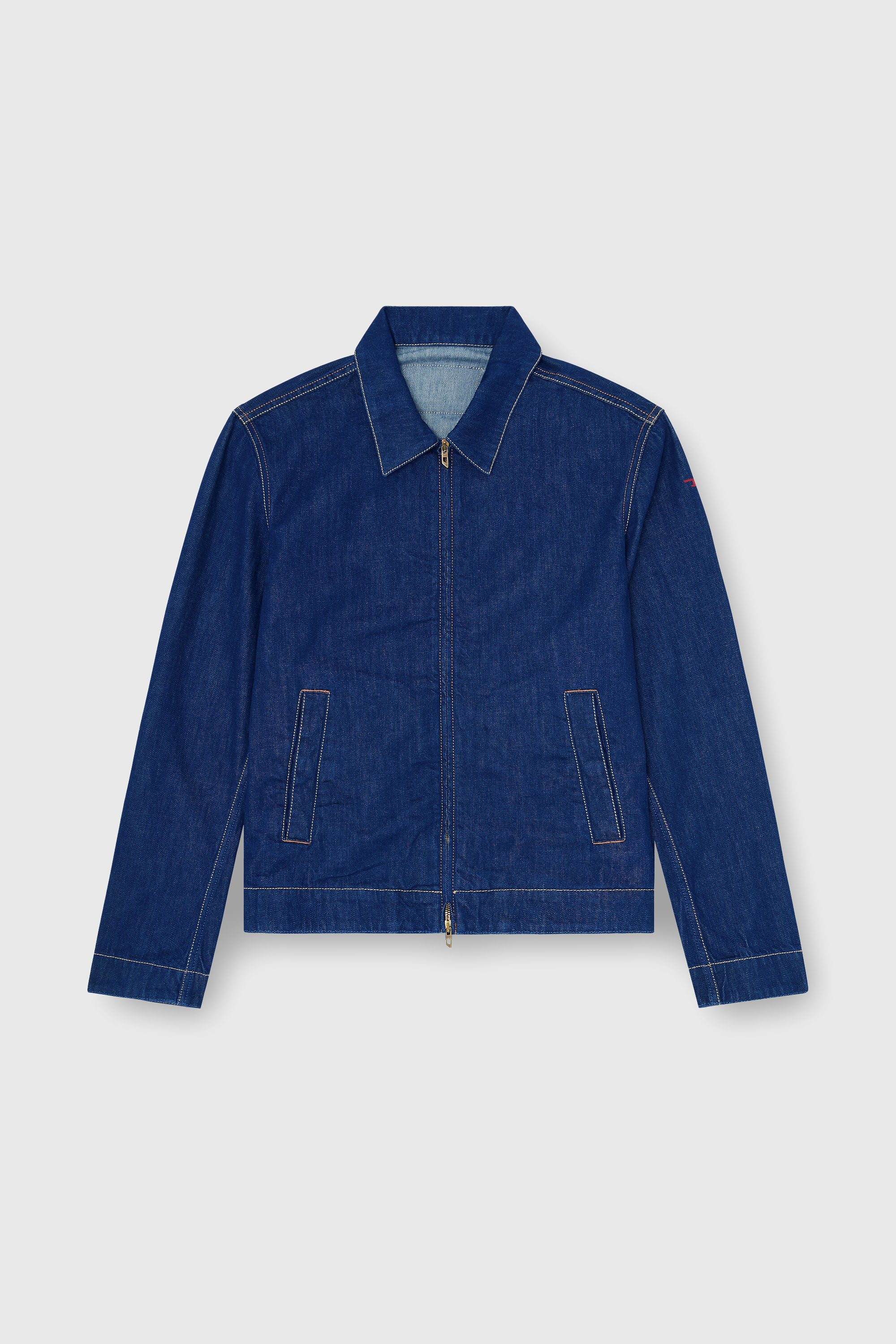Diesel - D-ROHE, Giacca coach in denim rinse Uomo in Blu - 2