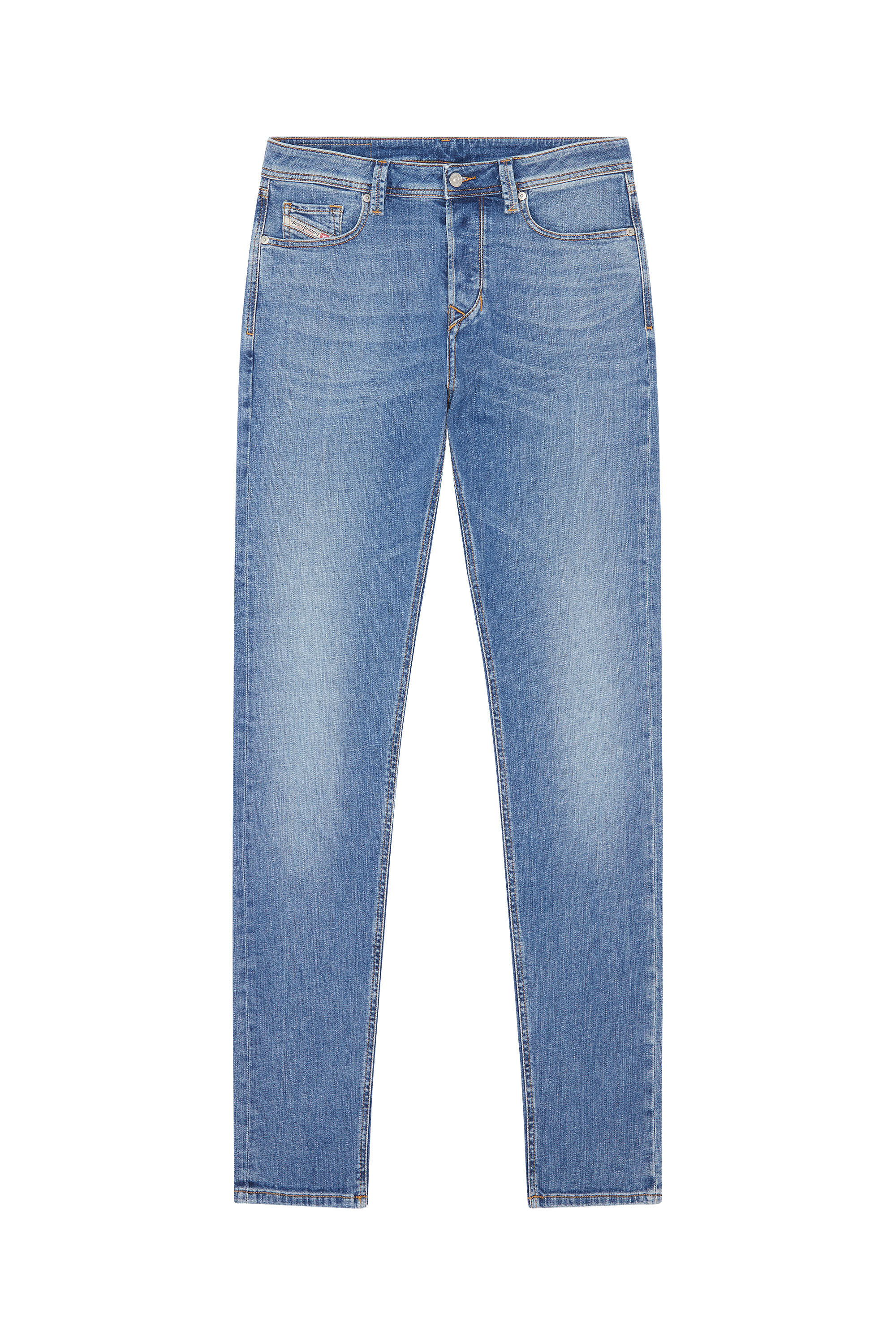 Diesel - Larkee-Beex 009ZR Tapered Jeans, Blu medio - Image 2