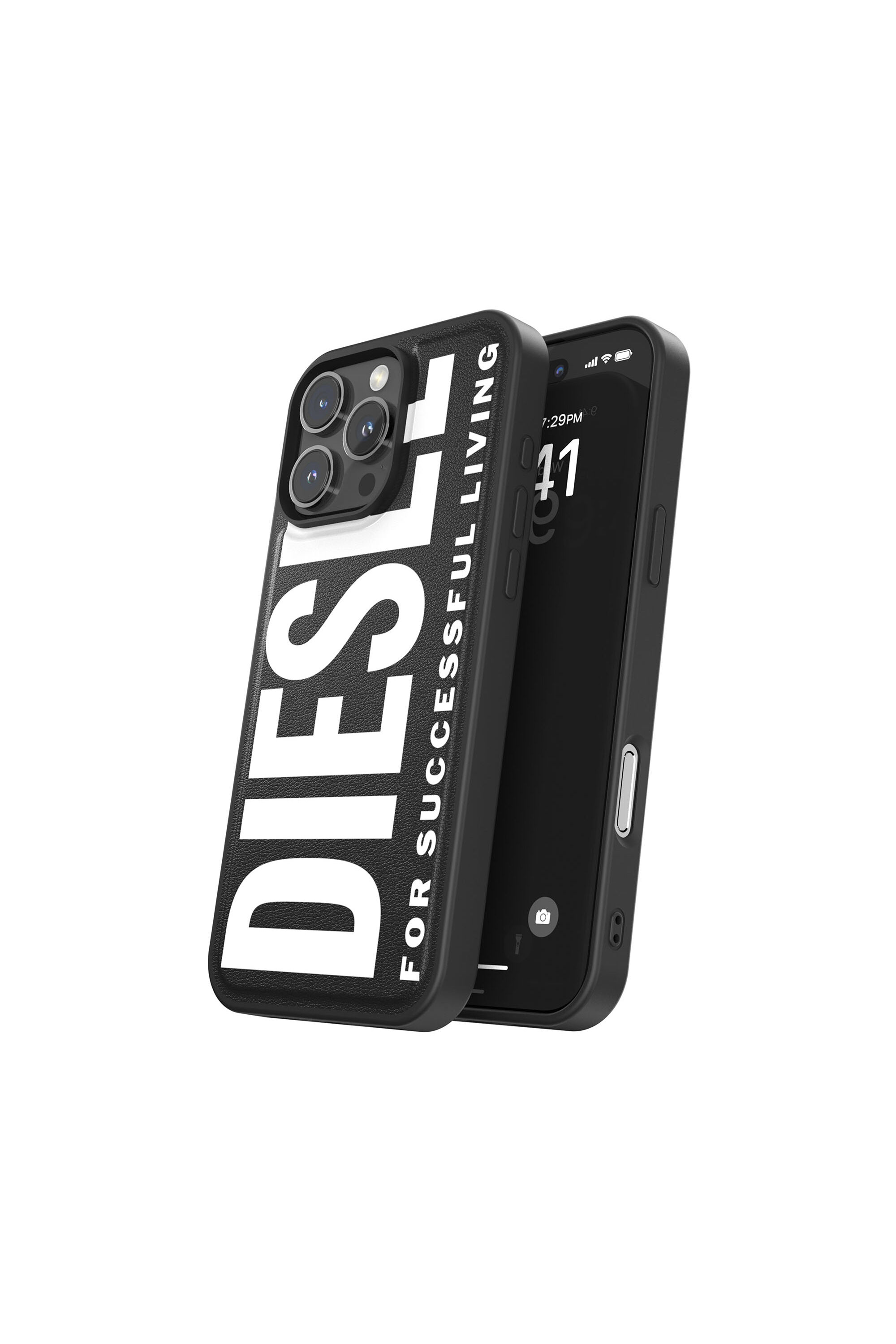 Diesel - 60130 MOULDED CASE, Cover sagomata con Magsafe per iP 16 Pro Max Unisex in Nero - 2