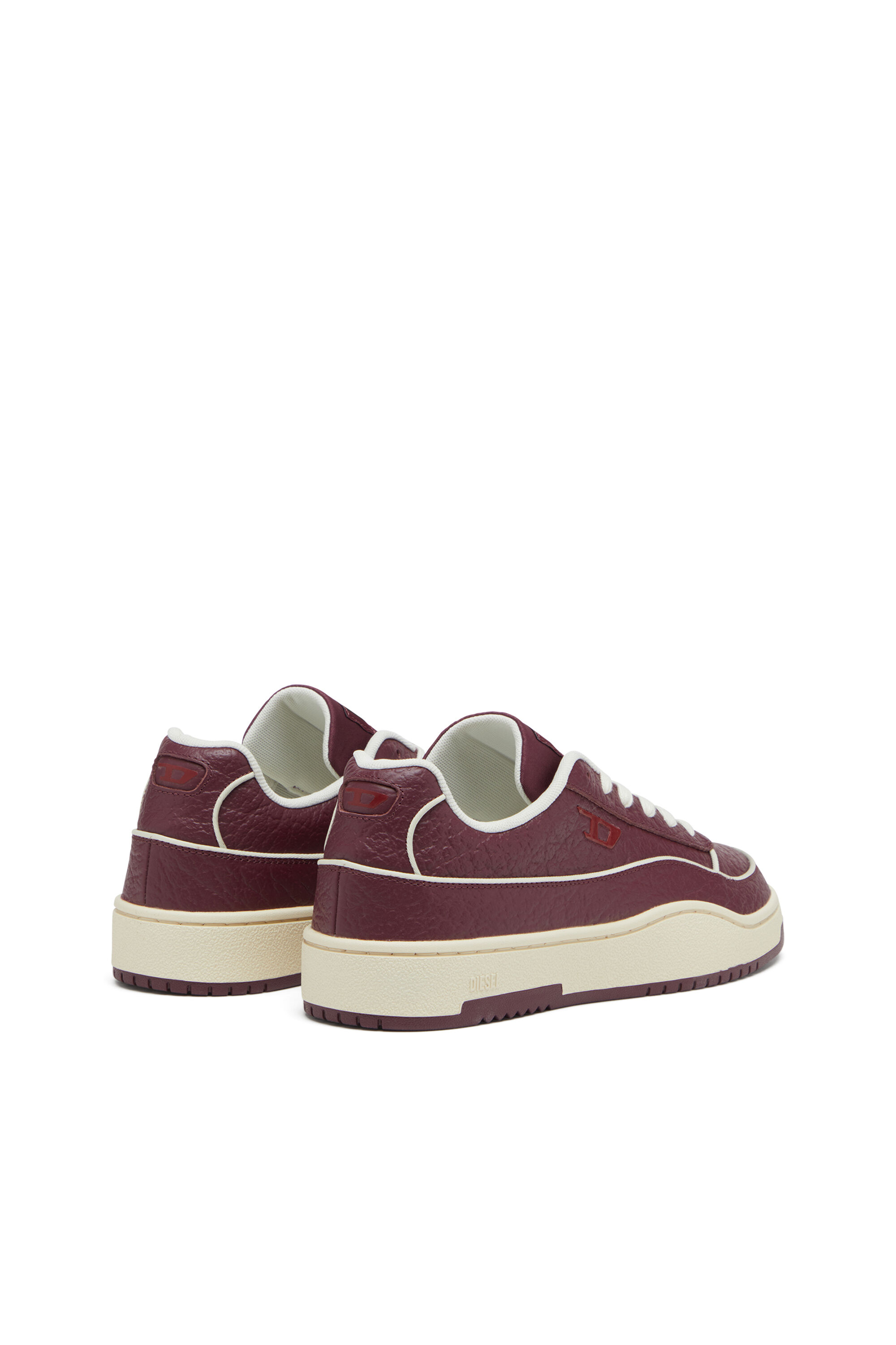 Diesel - S-TRACKER-D LOW, Herren S-Tracker-D-Sneakers aus strukturiertem Leder in Burgunderrot - 3