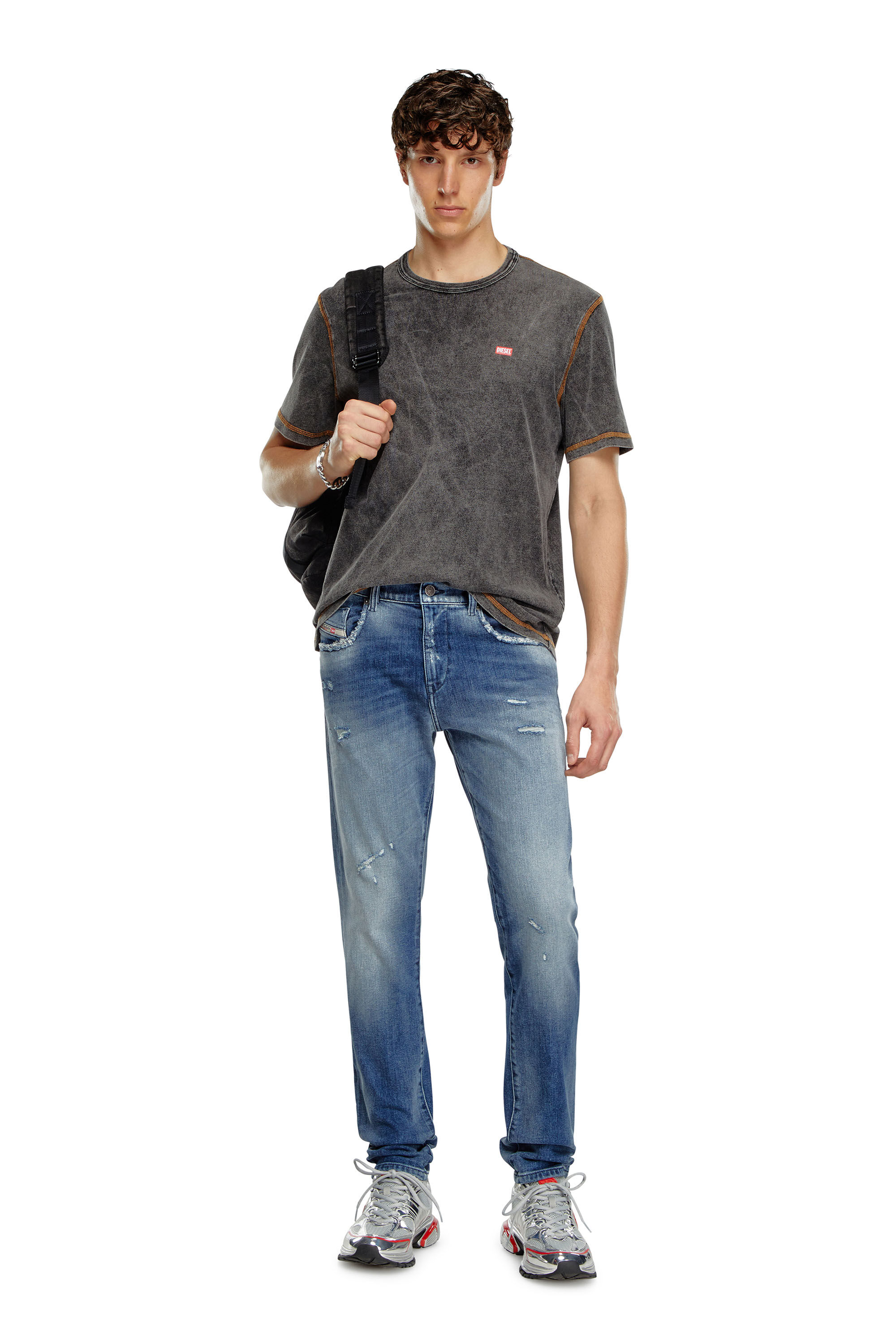 Diesel - Uomo Slim Jeans 2019 D-Strukt 09J61, Blu medio - Image 1