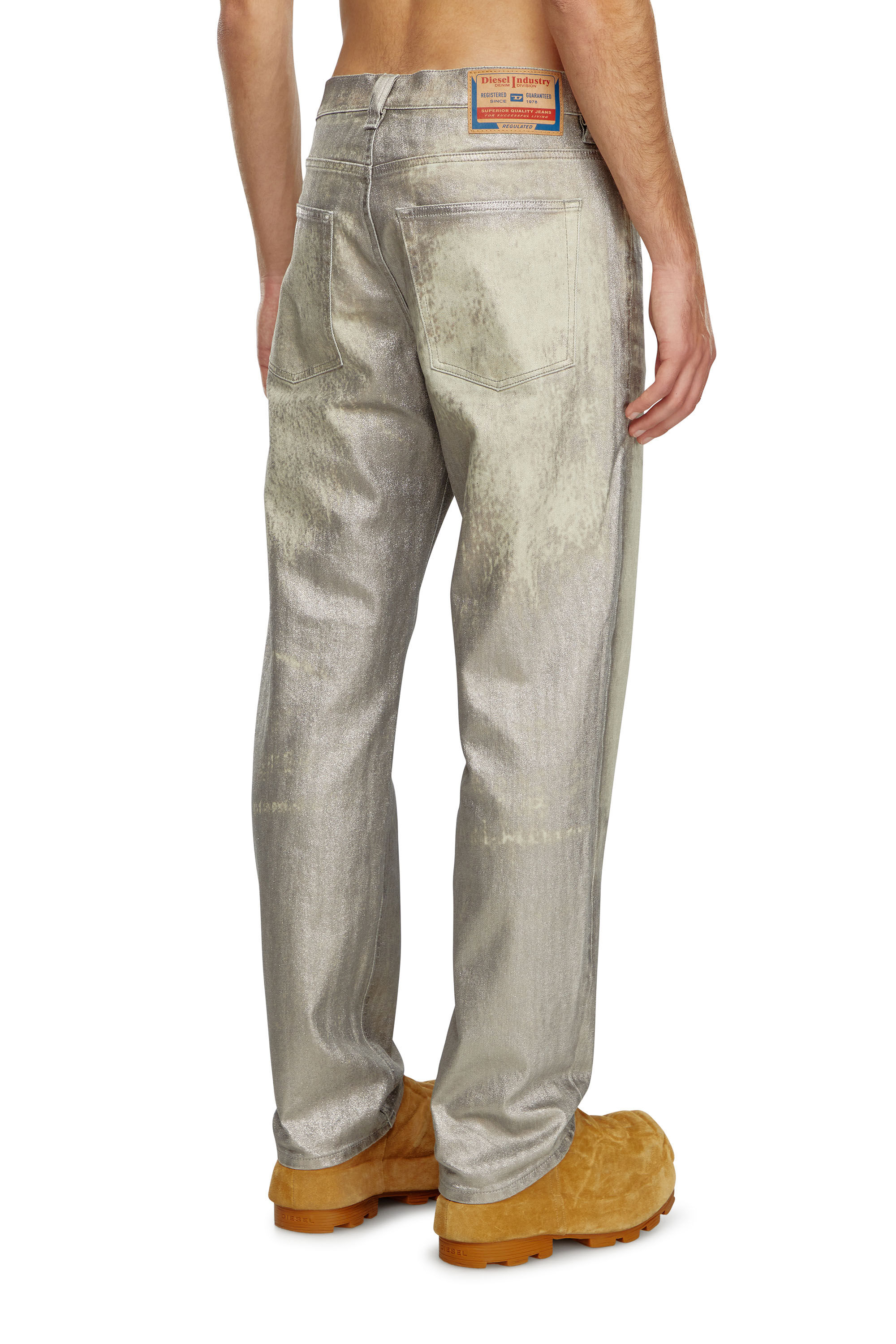 Diesel - Regular Jeans 2024 D-Macs 0CBCZ Uomo, Grigio - Image 4