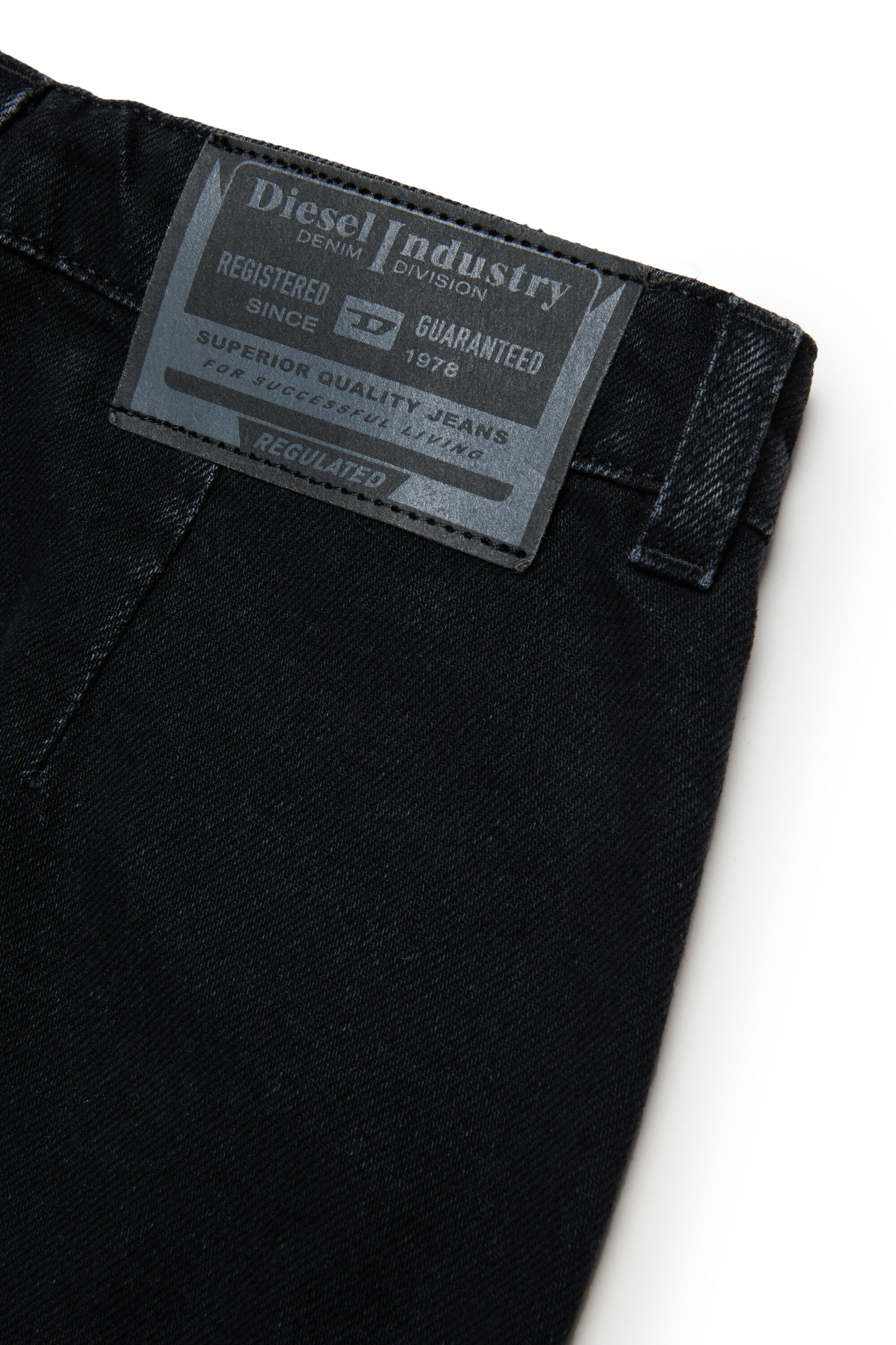 Diesel - GEARD, Damen Denim-Minirock mit abgerundetem Saum in Schwarz/Dunkelgrau - 4