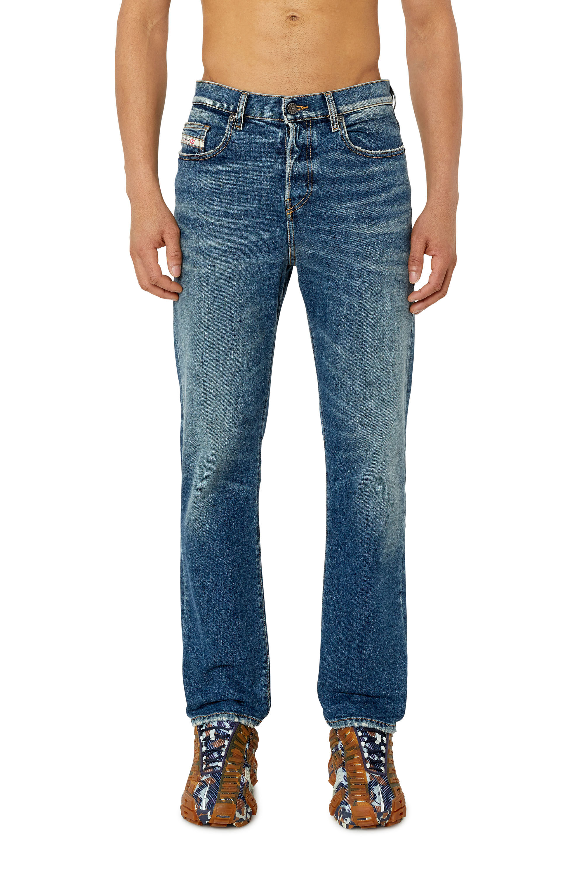 Diesel - Straight Jeans 2020 D-Viker 007L1, Blu medio - Image 3