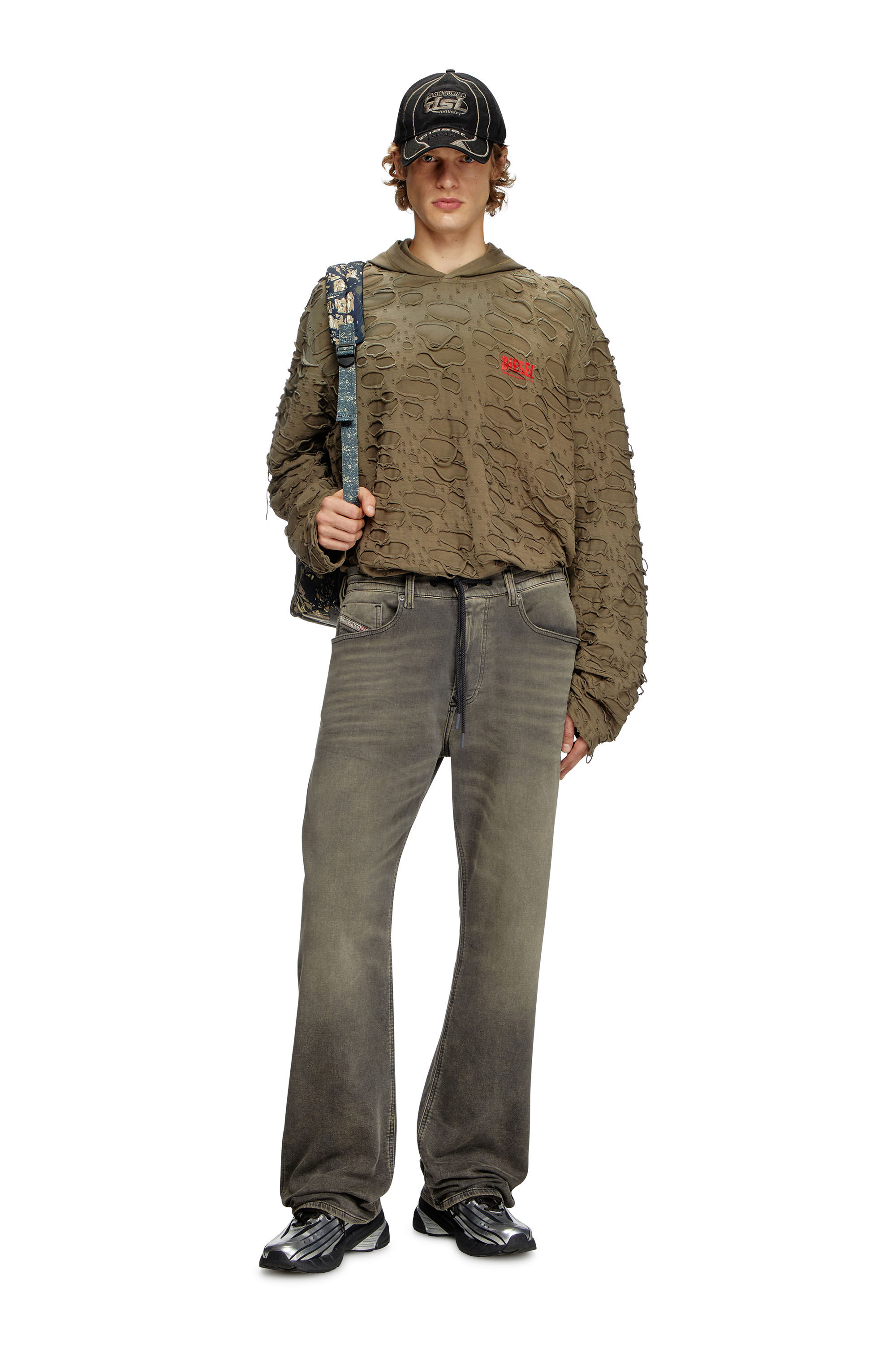 Diesel - Man's Relaxed 2080 D-Reel Joggjeans&reg; 068PD, Light Grey - 1