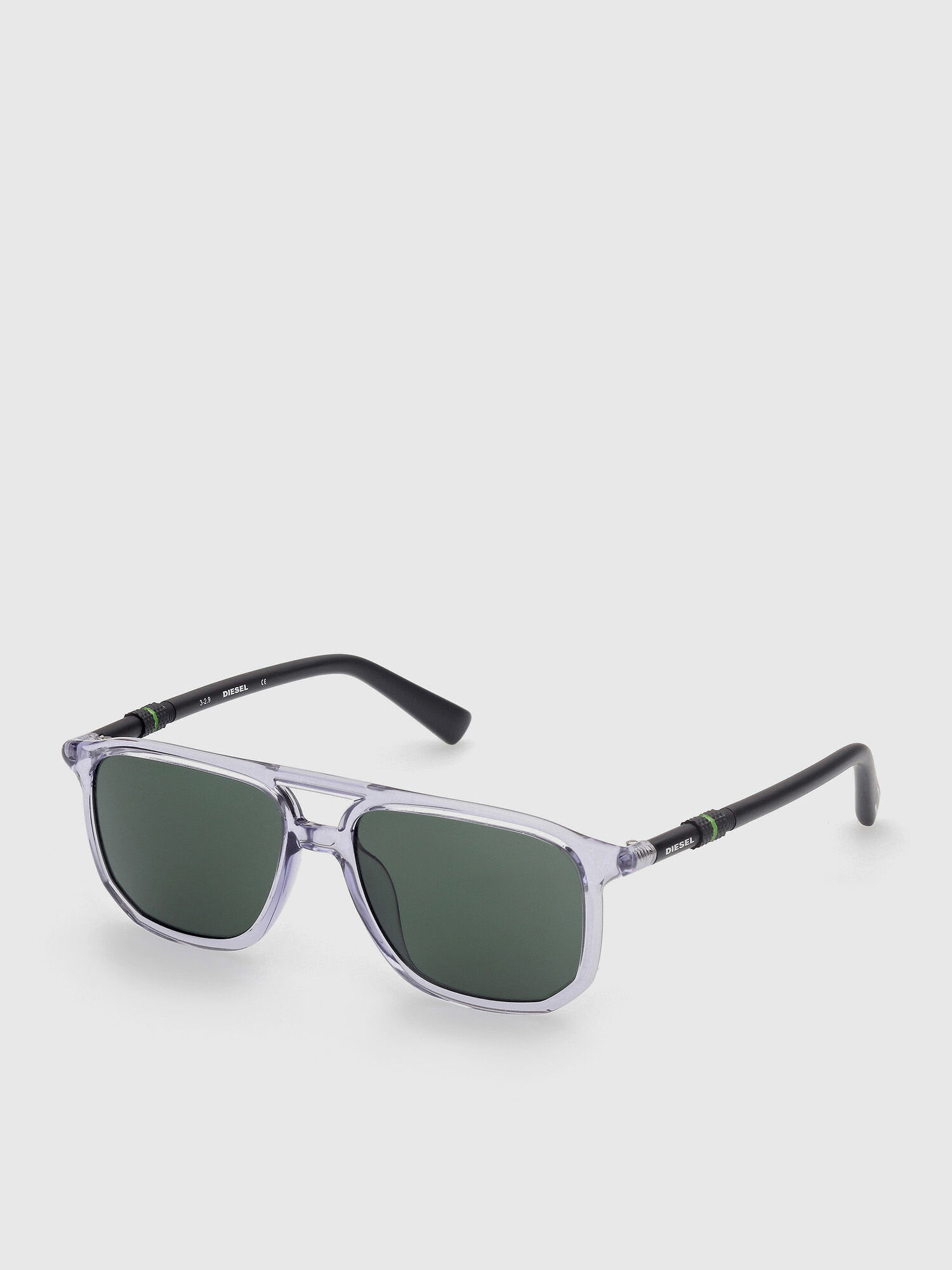 Diesel - DL0332, Herren Optische Brille mit Fliegerform in Grau - 2